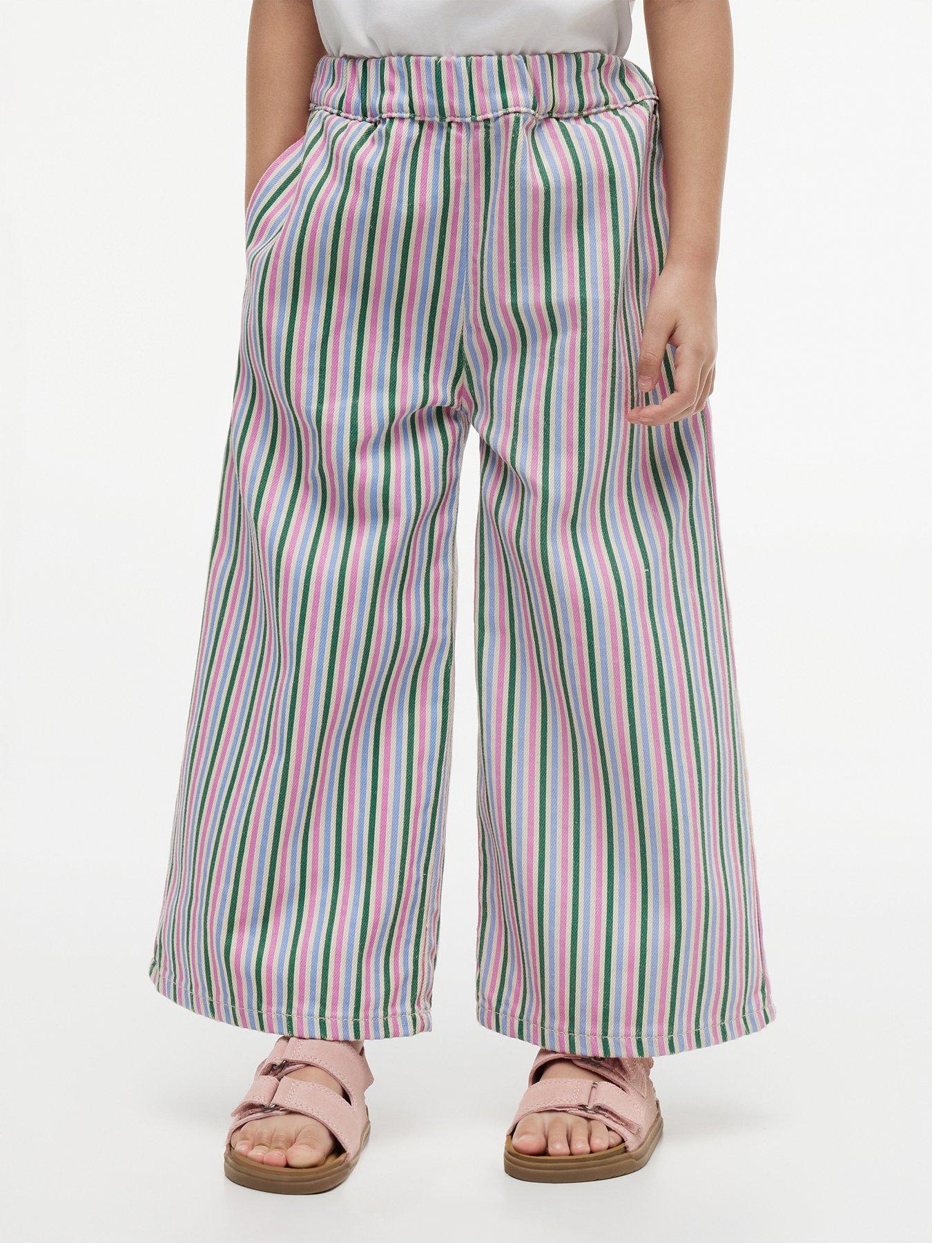 Image 1 of 5 of Tommy Hilfiger Younger Girls Stripe Denim Culottes - Multi