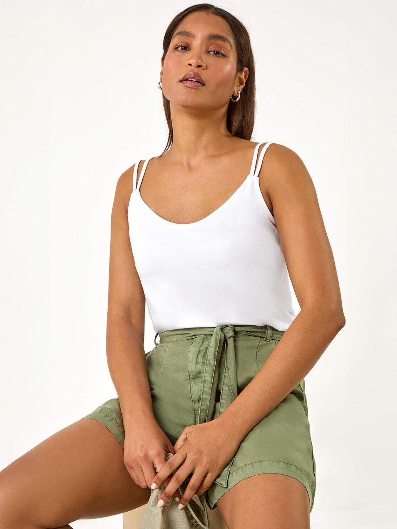 roman-plain-double-strap-stretch-vest-topoutfit