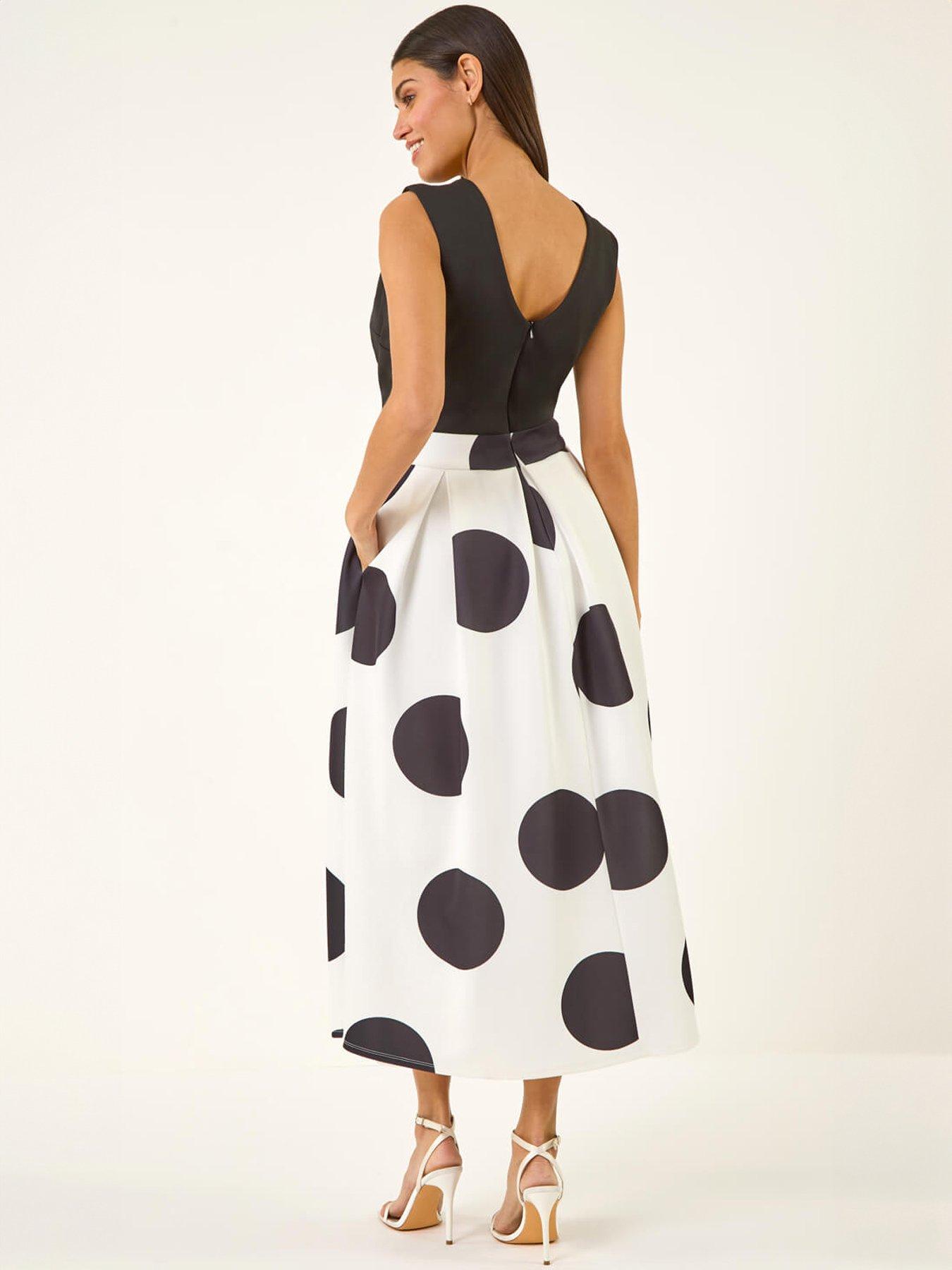 roman-spot-print-premium-stretch-dressstillFront