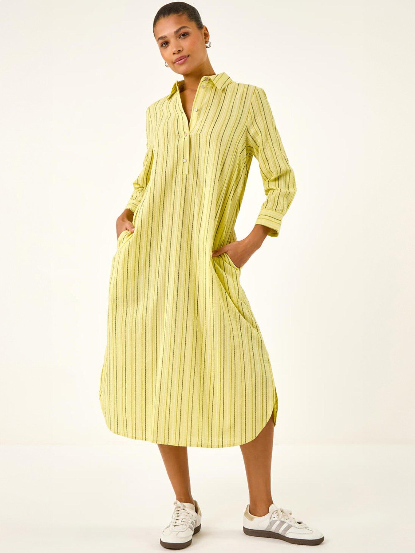 roman-textured-stripe-shirt-dressfront