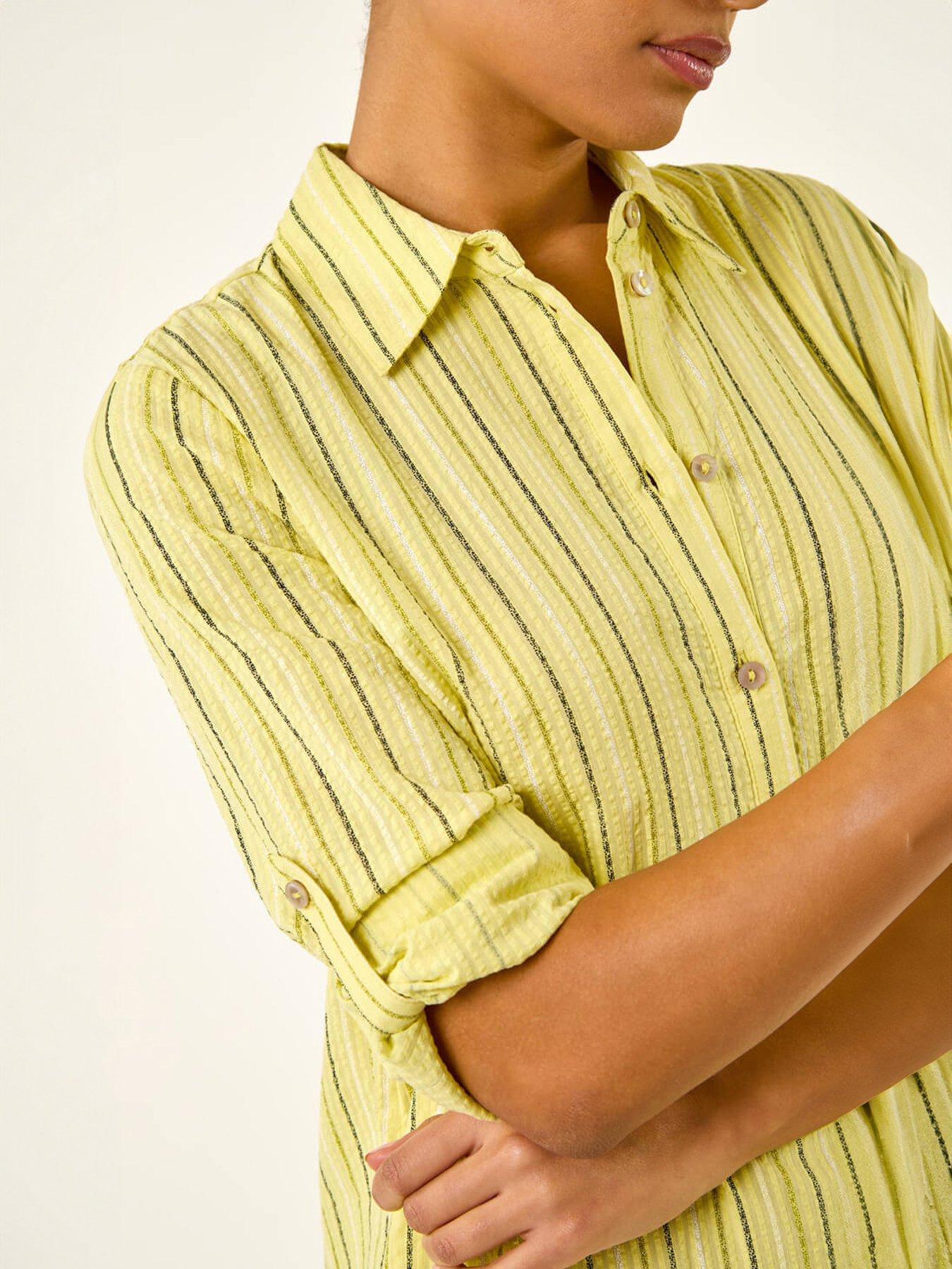 roman-textured-stripe-shirt-dressdetail