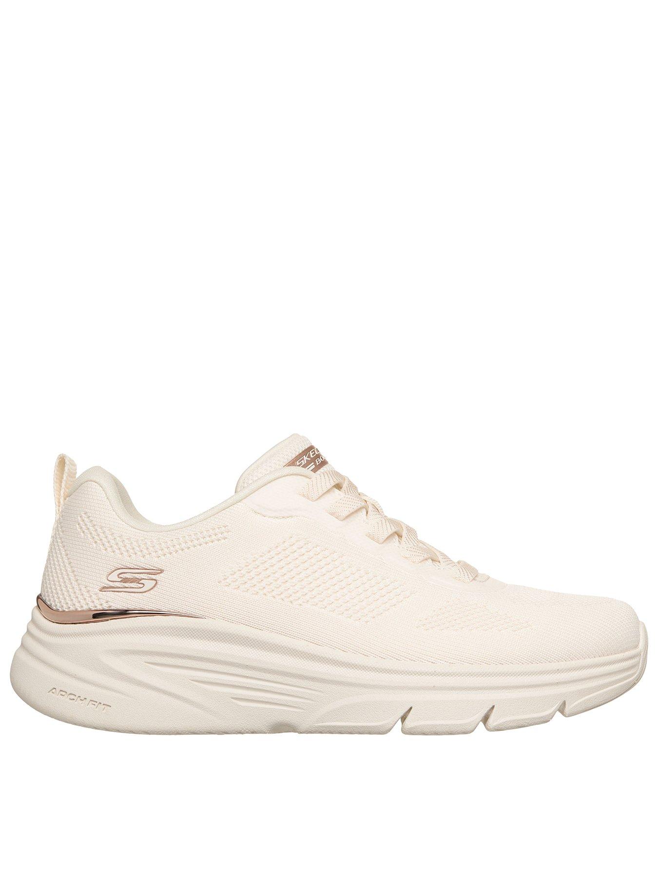 Skechers Bobs Arch Fit Elev8 Arch Fit Engineered Knit Bungee Sneaker - Off-white