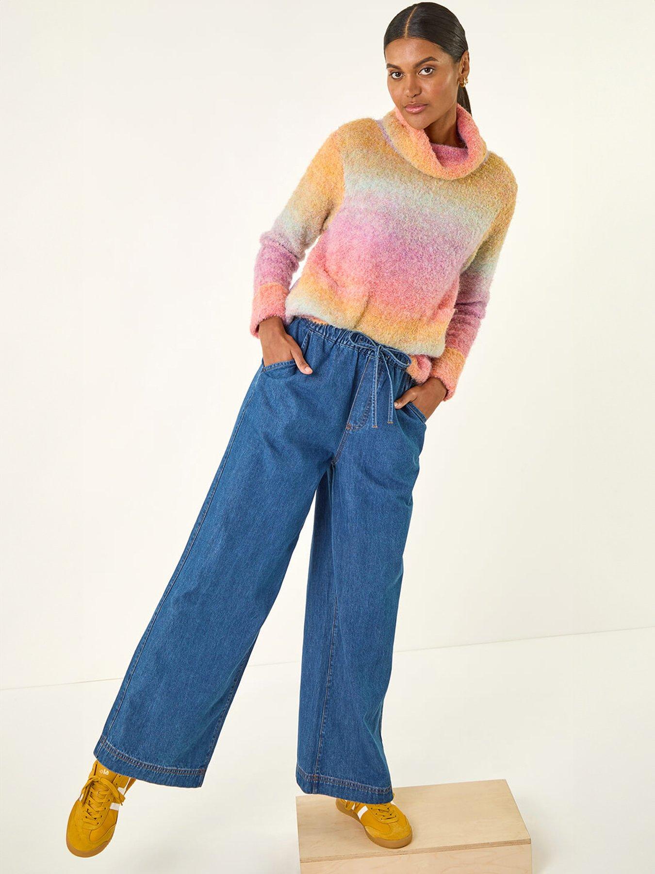 Image 4 of 5 of Roman Tie Front Wide Leg Trouser