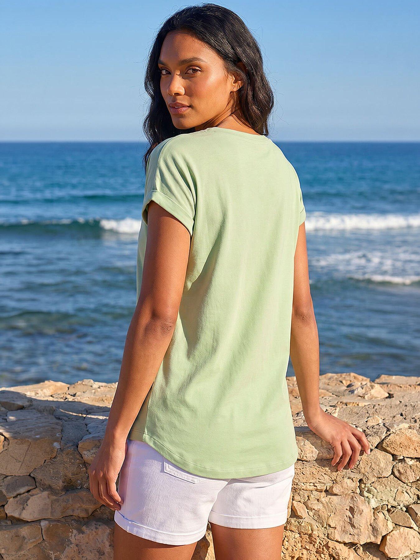 Image 3 of 5 of Roman Plain Stretch Cotton Jersey T-shirt