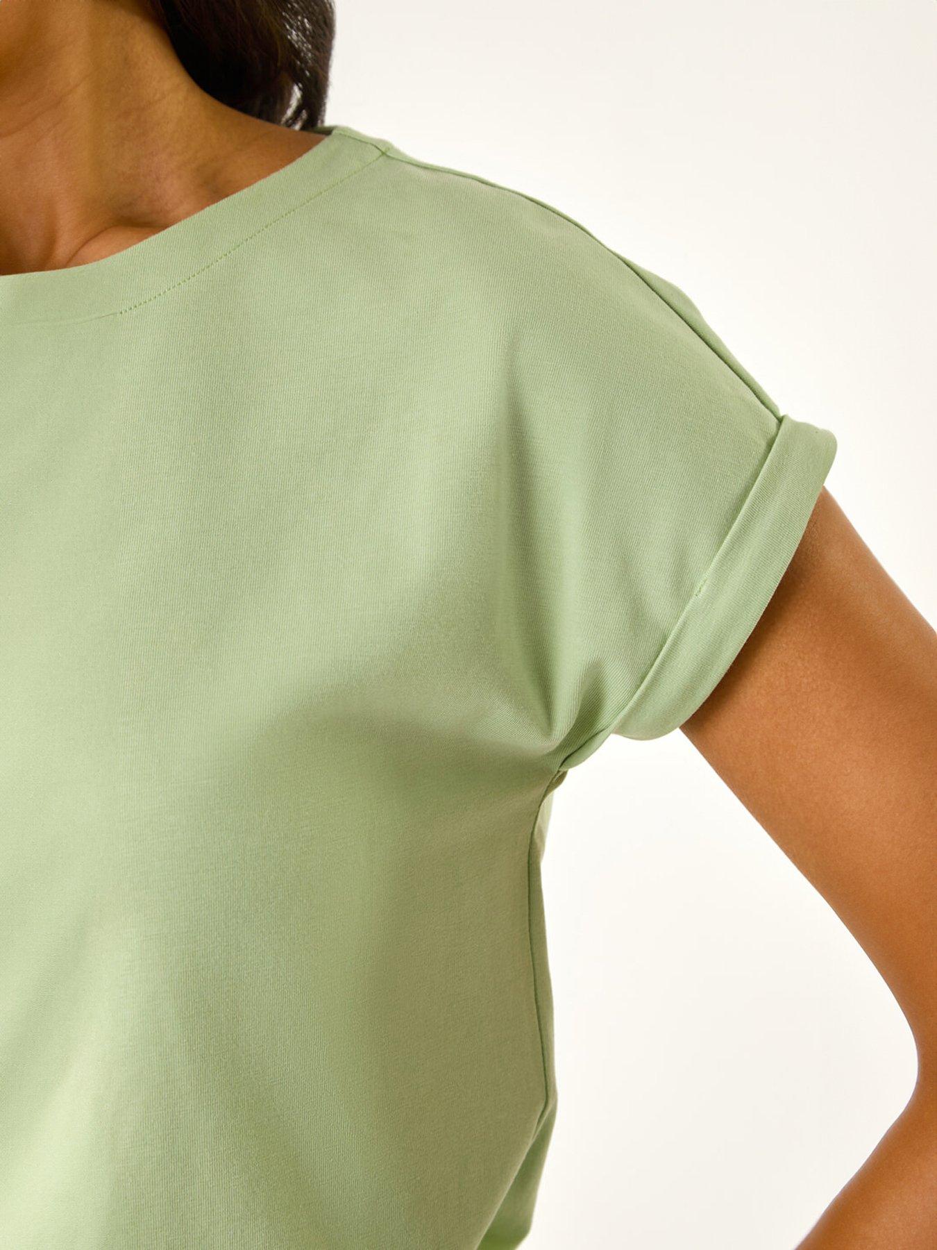 Image 5 of 5 of Roman Plain Stretch Cotton Jersey T-shirt
