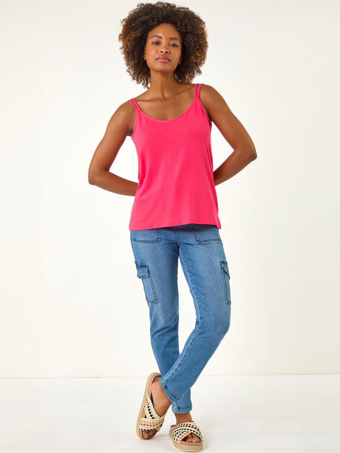 roman-plain-double-strap-stretch-vest-topback