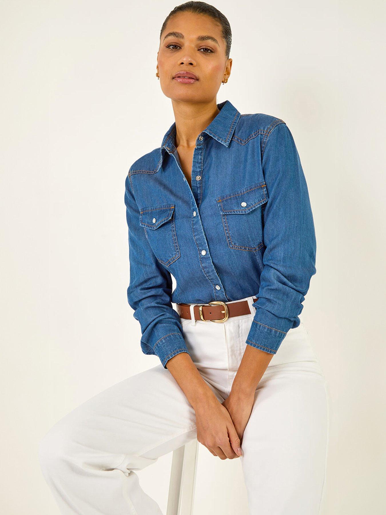 roman-denim-pocket-front-shirtoutfit