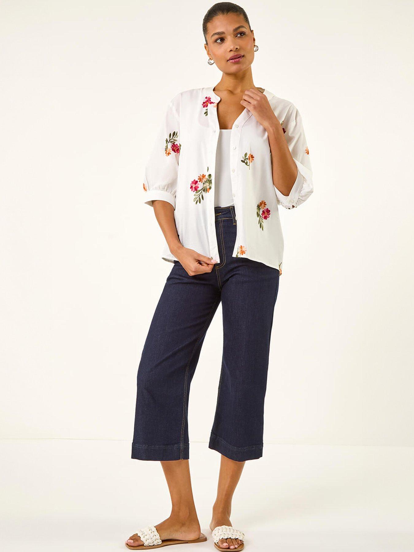 roman-floral-embroidered-v-neck-blouseback