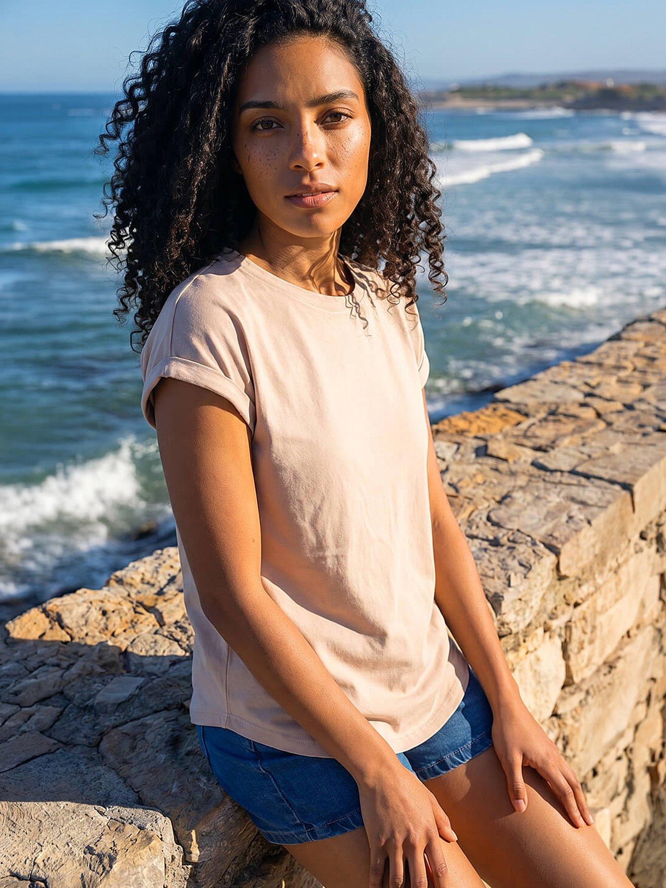 Roman Plain Stretch Cotton Jersey T-shirt