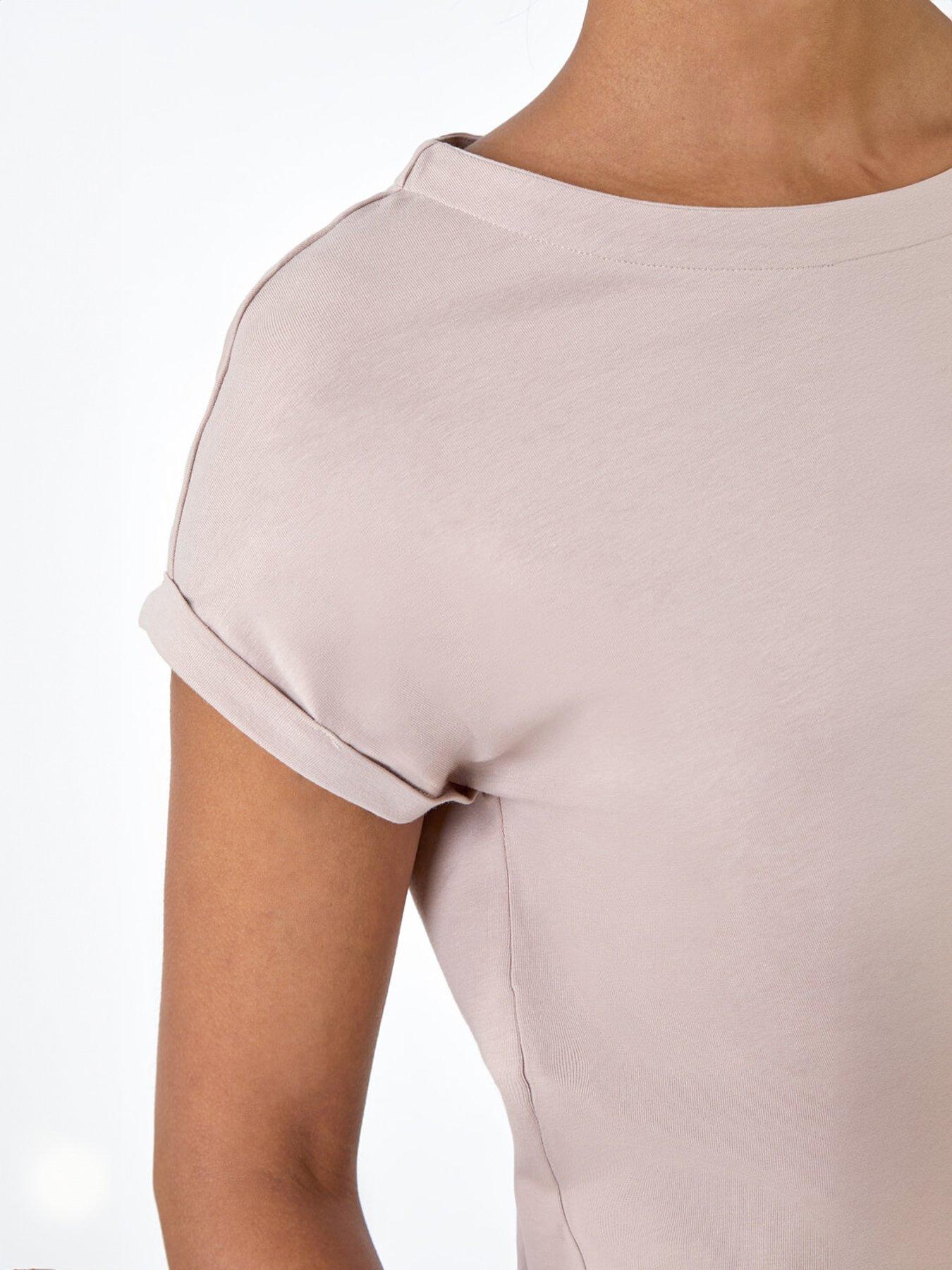 Image 5 of 5 of Roman Plain Stretch Cotton Jersey T-shirt