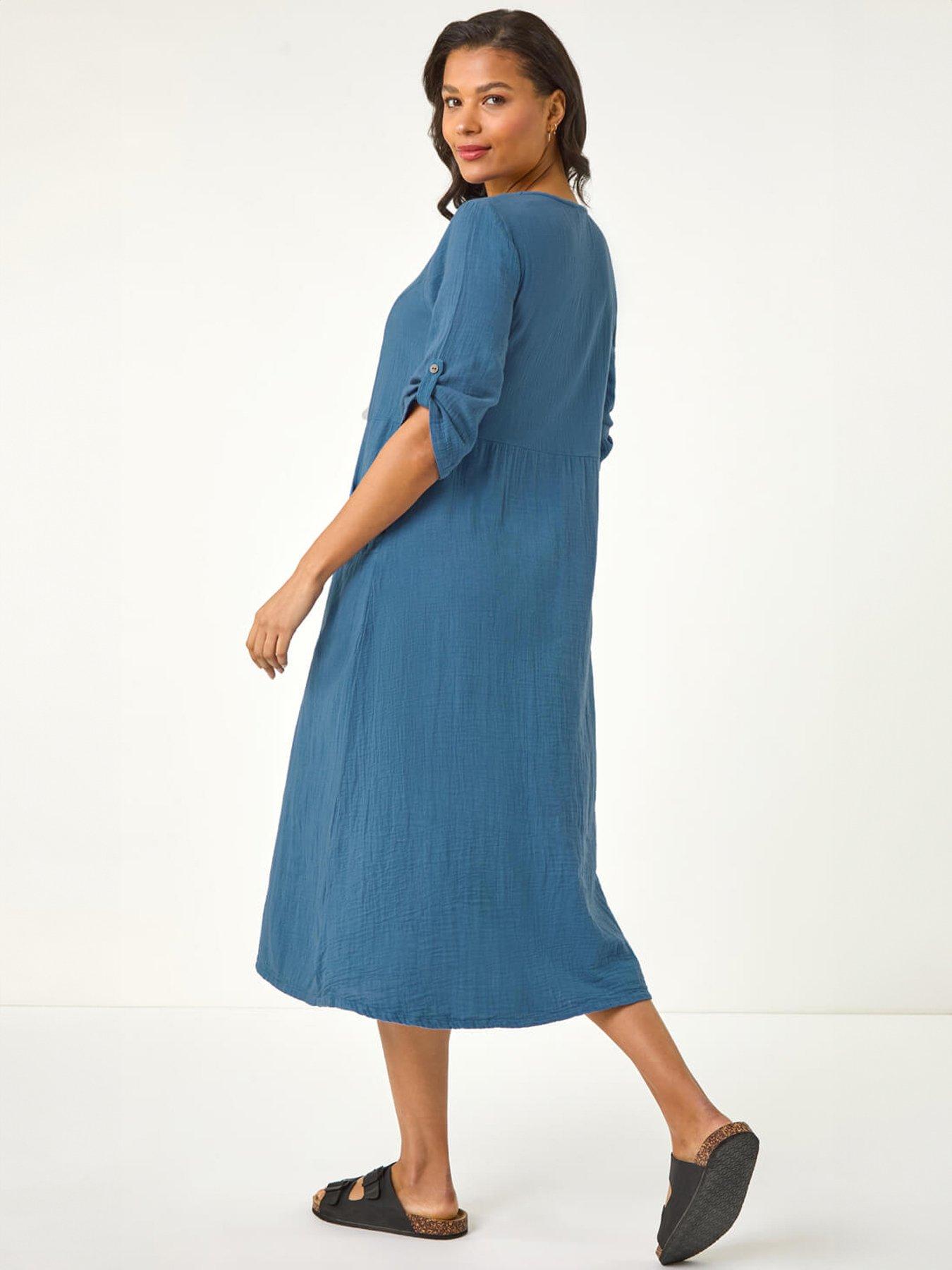 roman-textured-a-line-midi-dressstillFront
