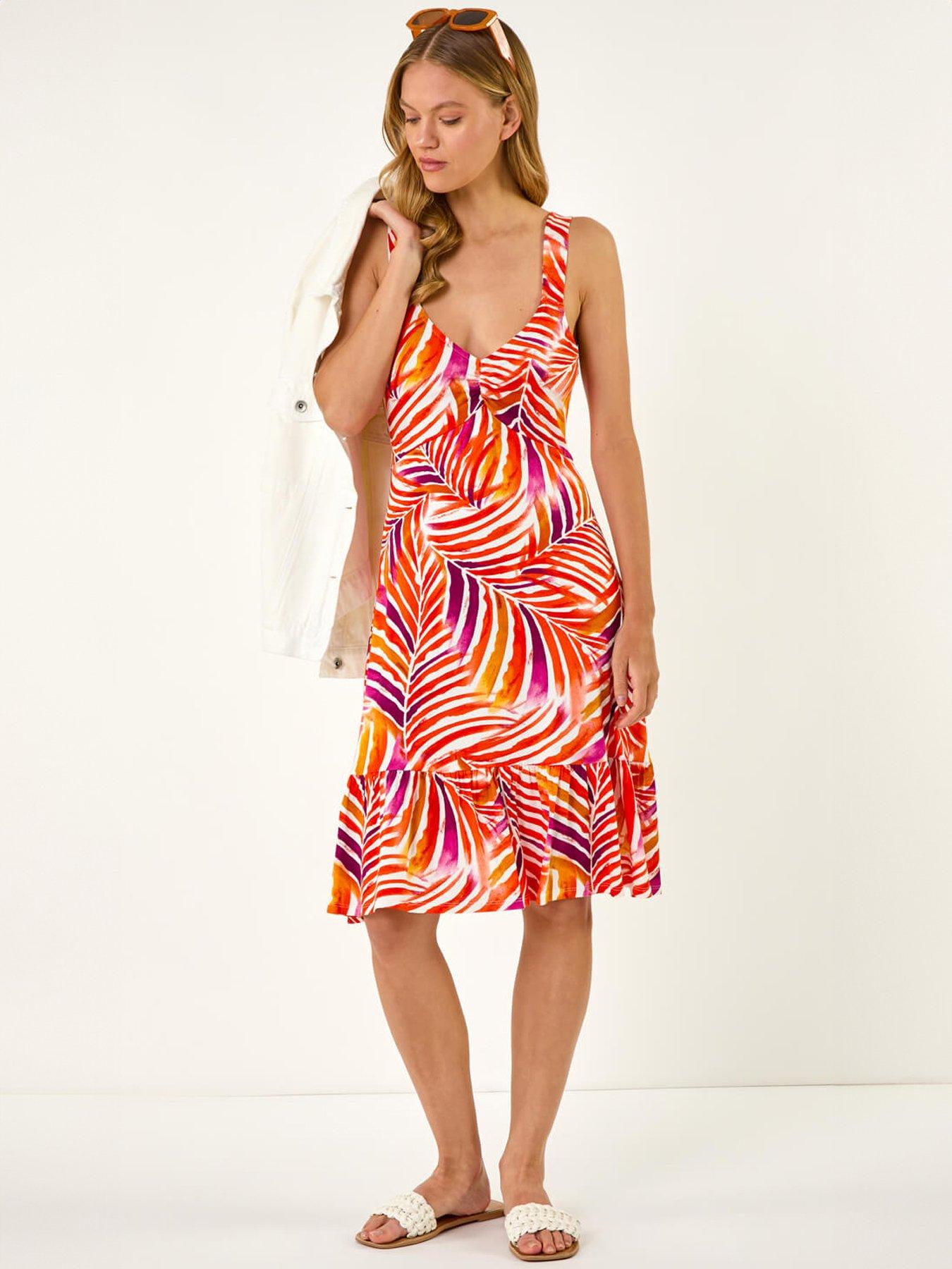 roman-abstract-print-v-neck-frill-dressback