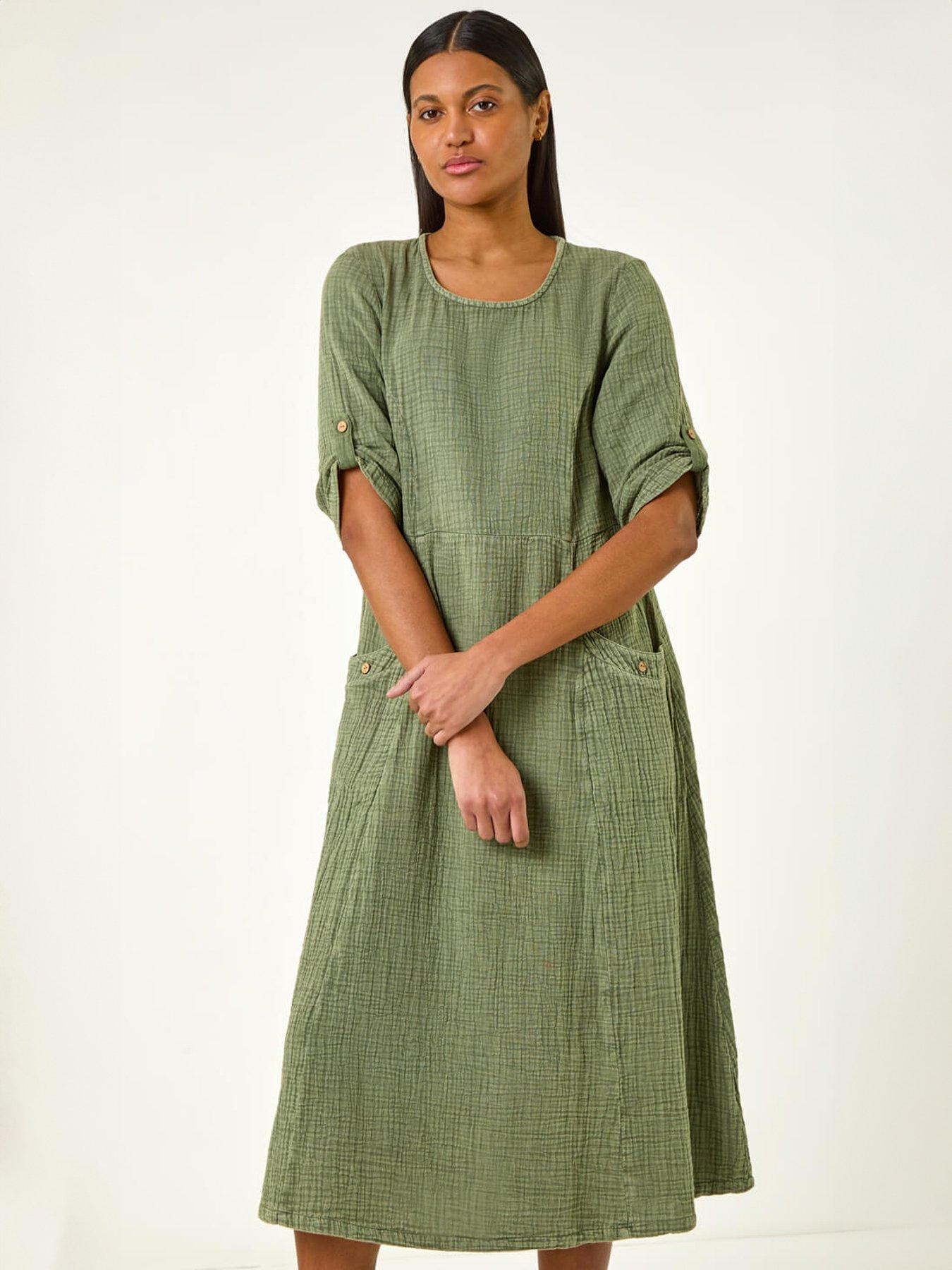 roman-textured-a-line-midi-dressoutfit