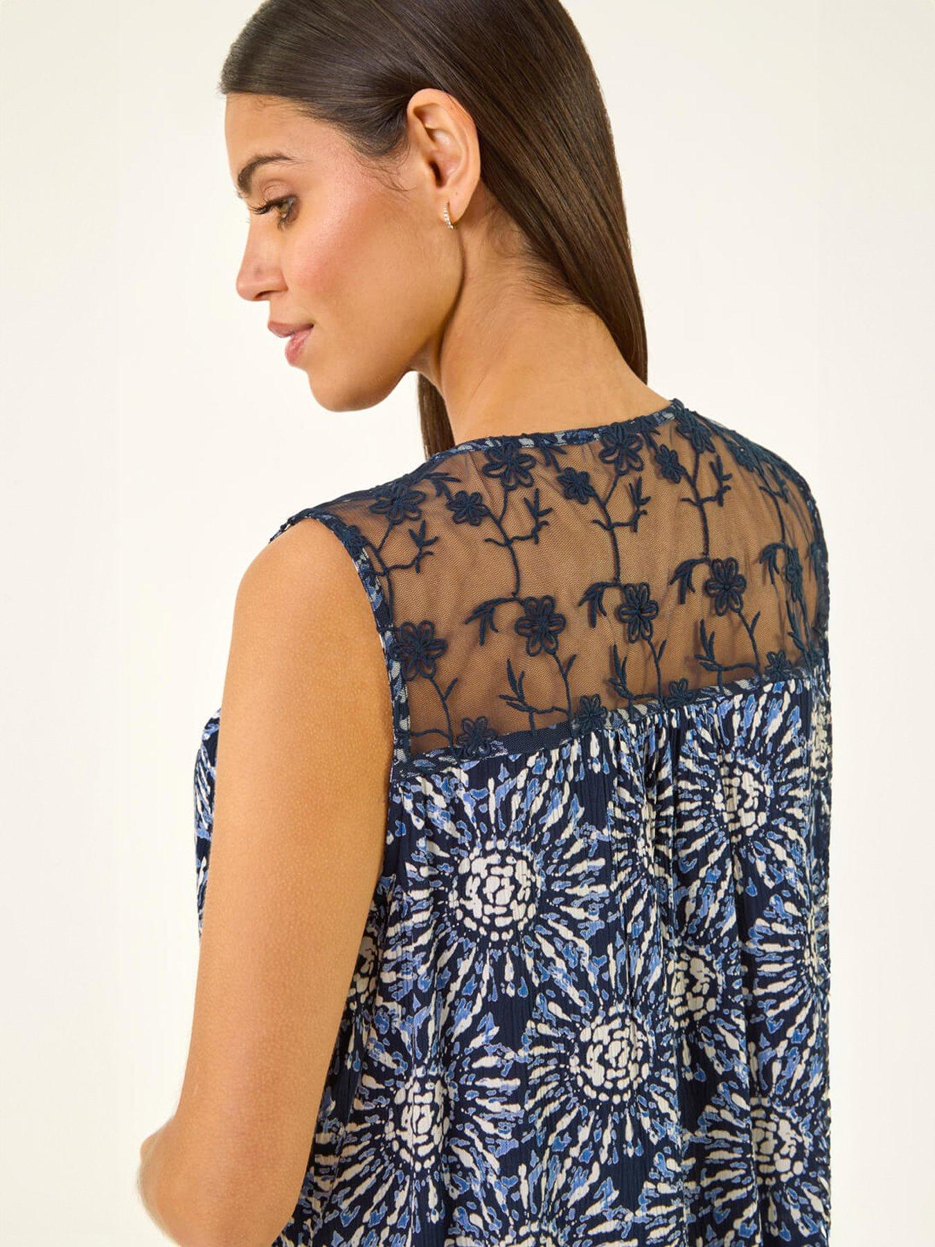 roman-tie-dye-lace-detail-vestoutfit