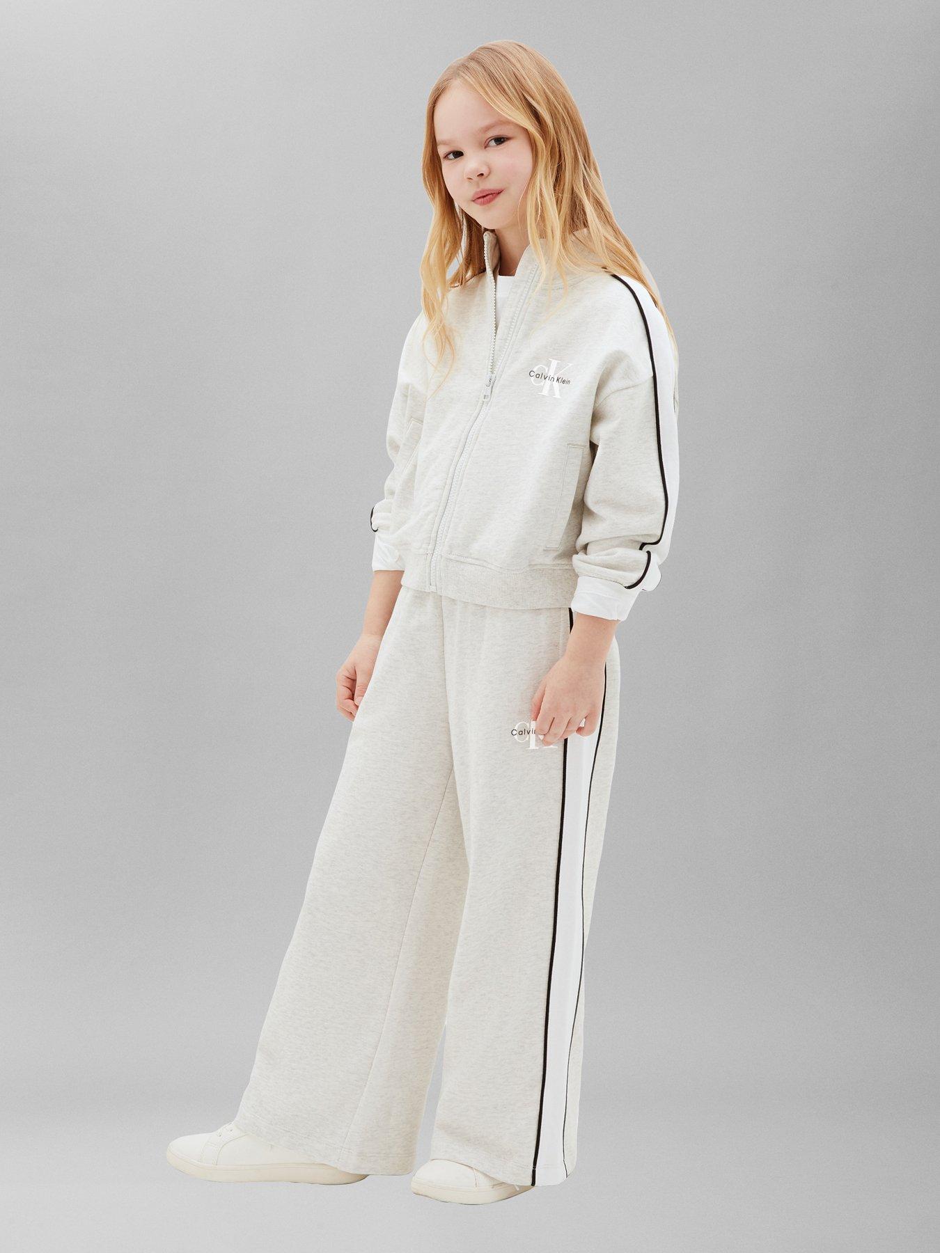 Calvin Klein Jeans Girls Mini Me Tracksuit Set - Grey