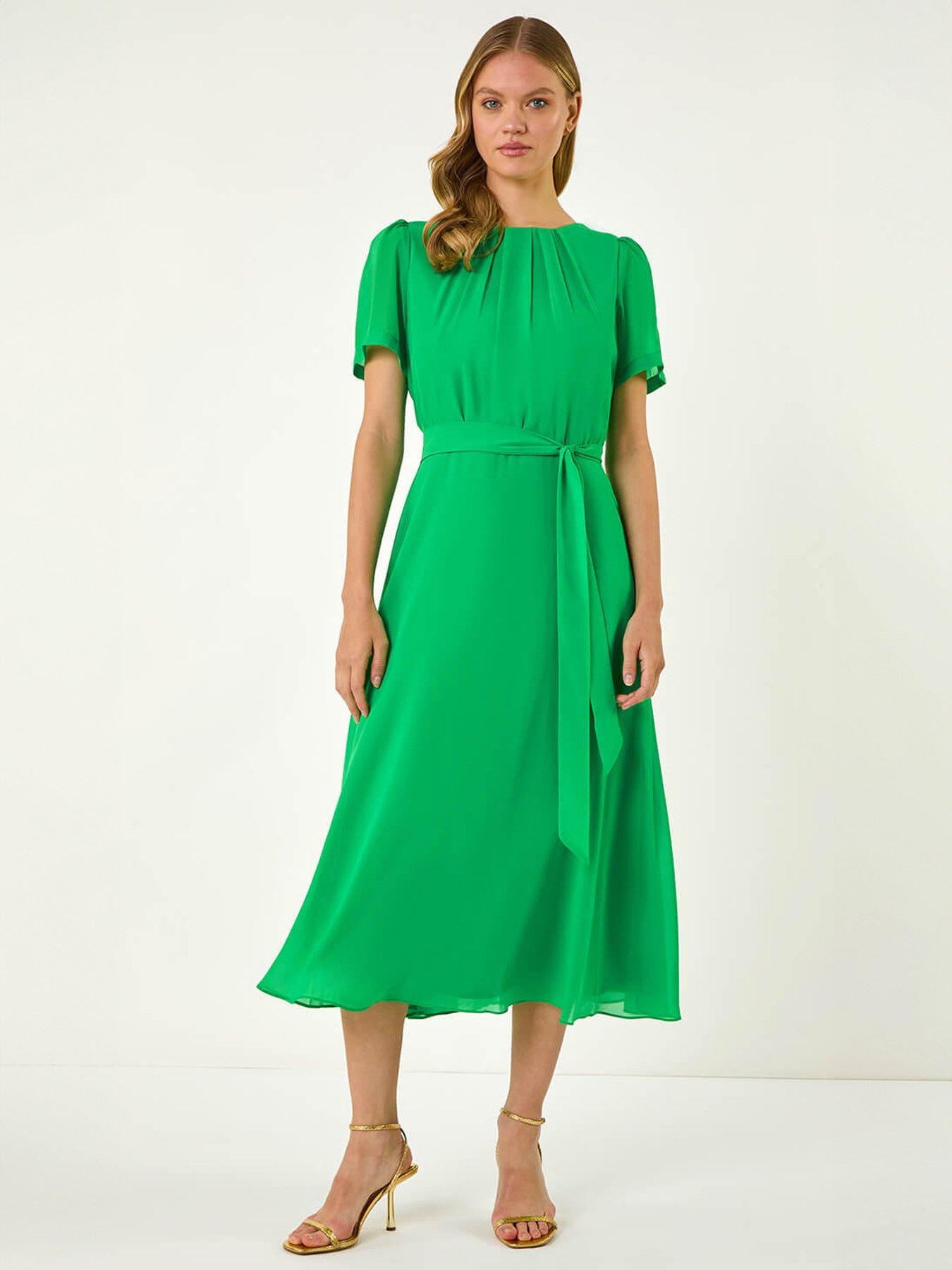 roman-pleated-chiffon-midi-dressfront