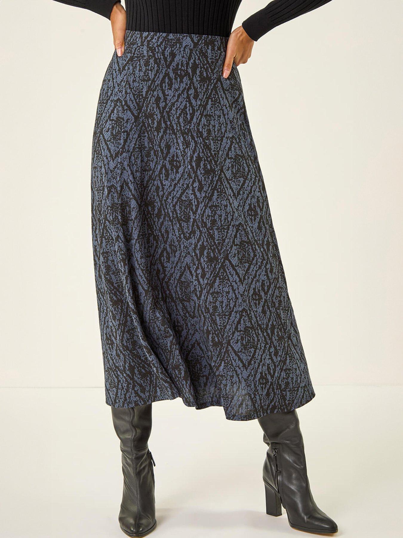 roman-abstract-diamond-print-midi-skirtfront