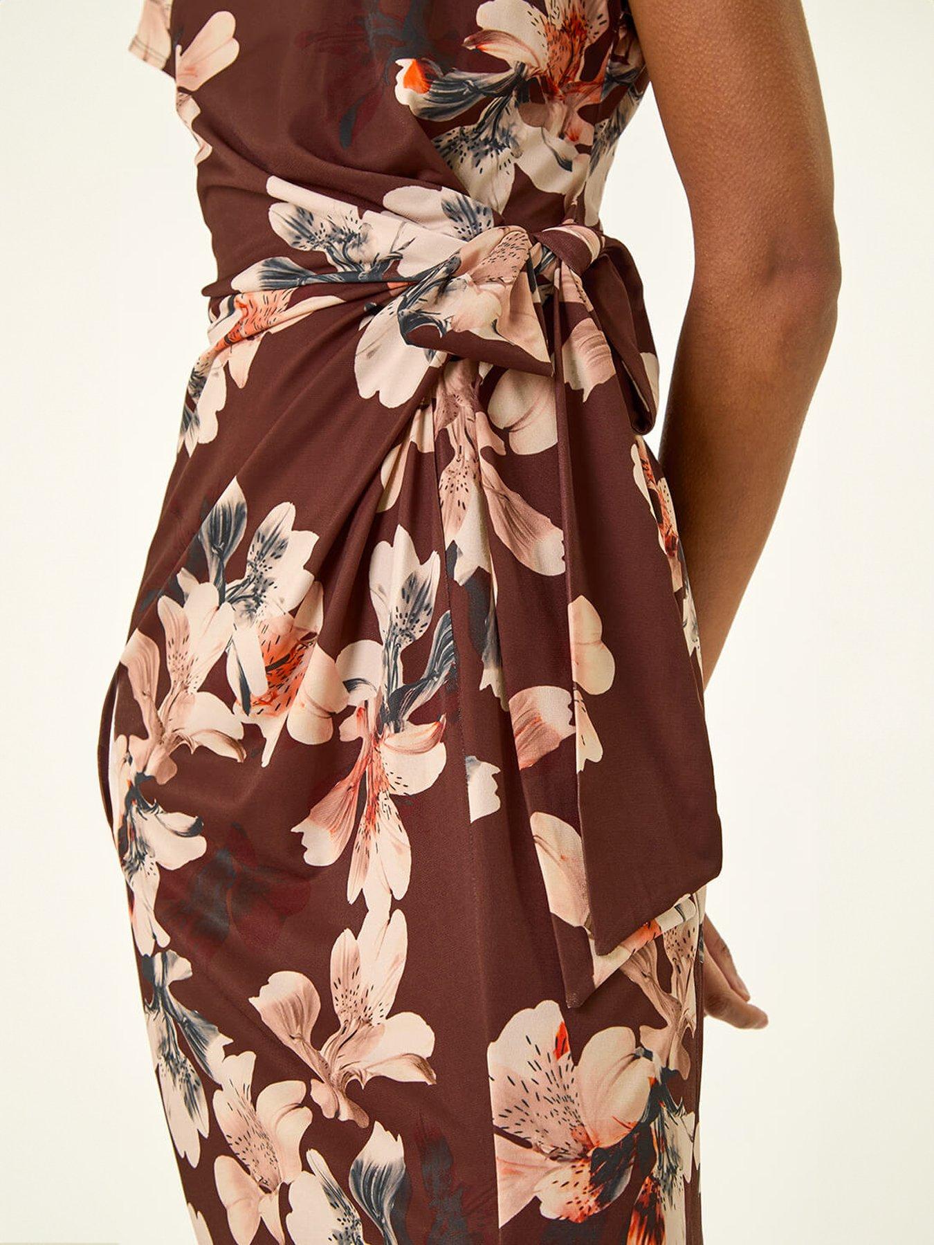 roman-floral-twist-stretch-dressdetail