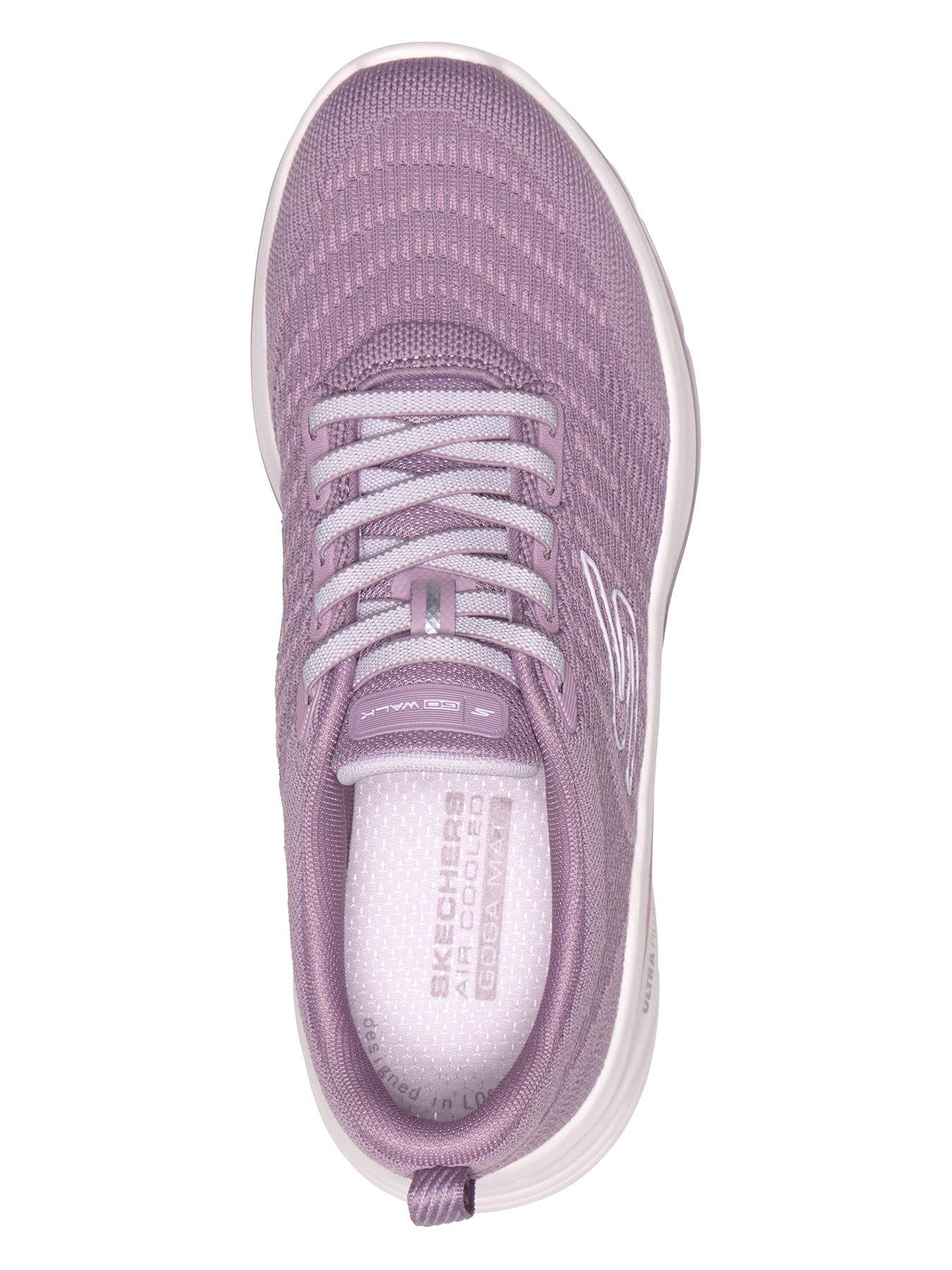 Image 3 of 5 of Skechers Go Walk 8 Britt Two Tone Engineered Knit Bungee - Mauve