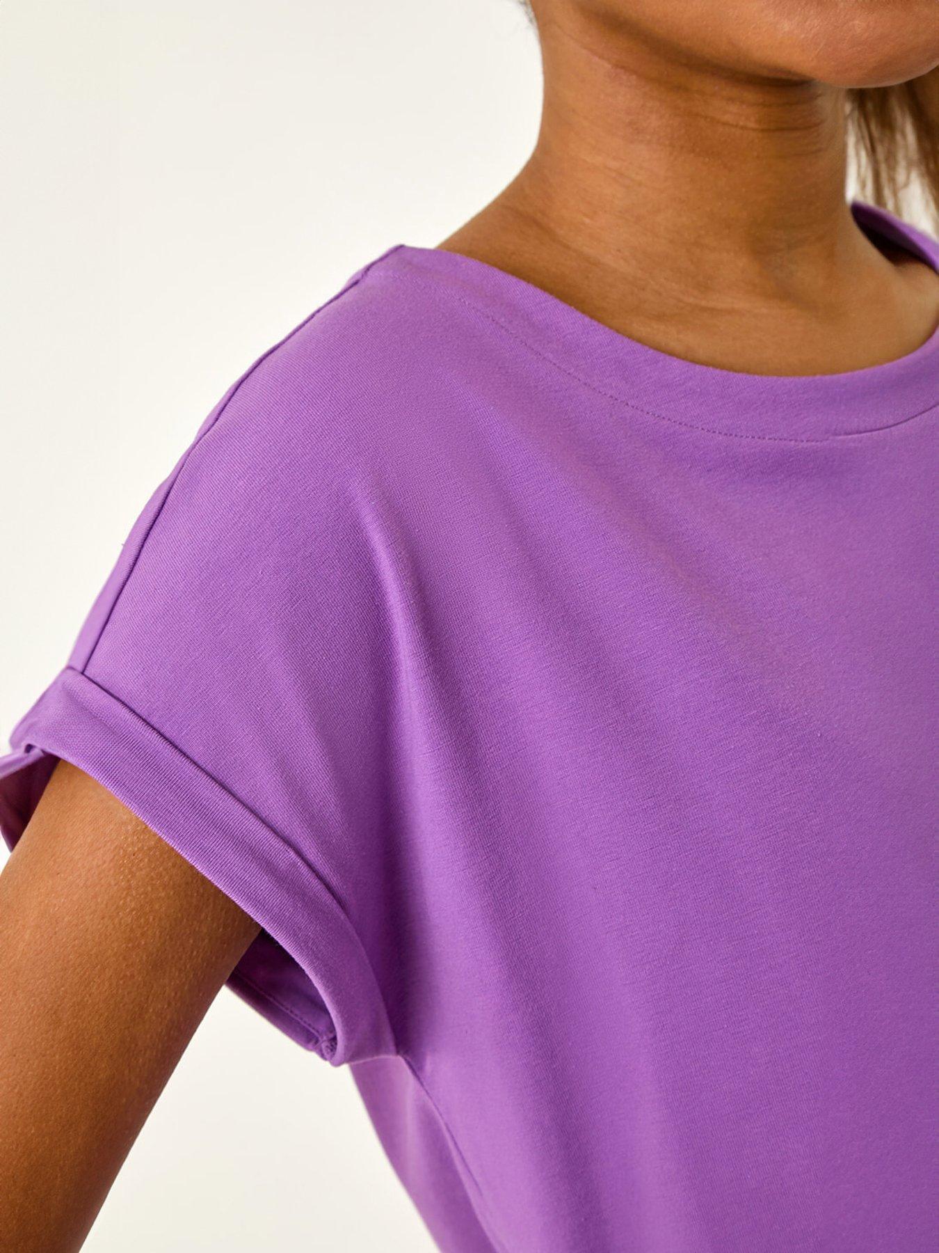 Image 5 of 5 of Roman Plain Stretch Cotton Jersey T-shirt