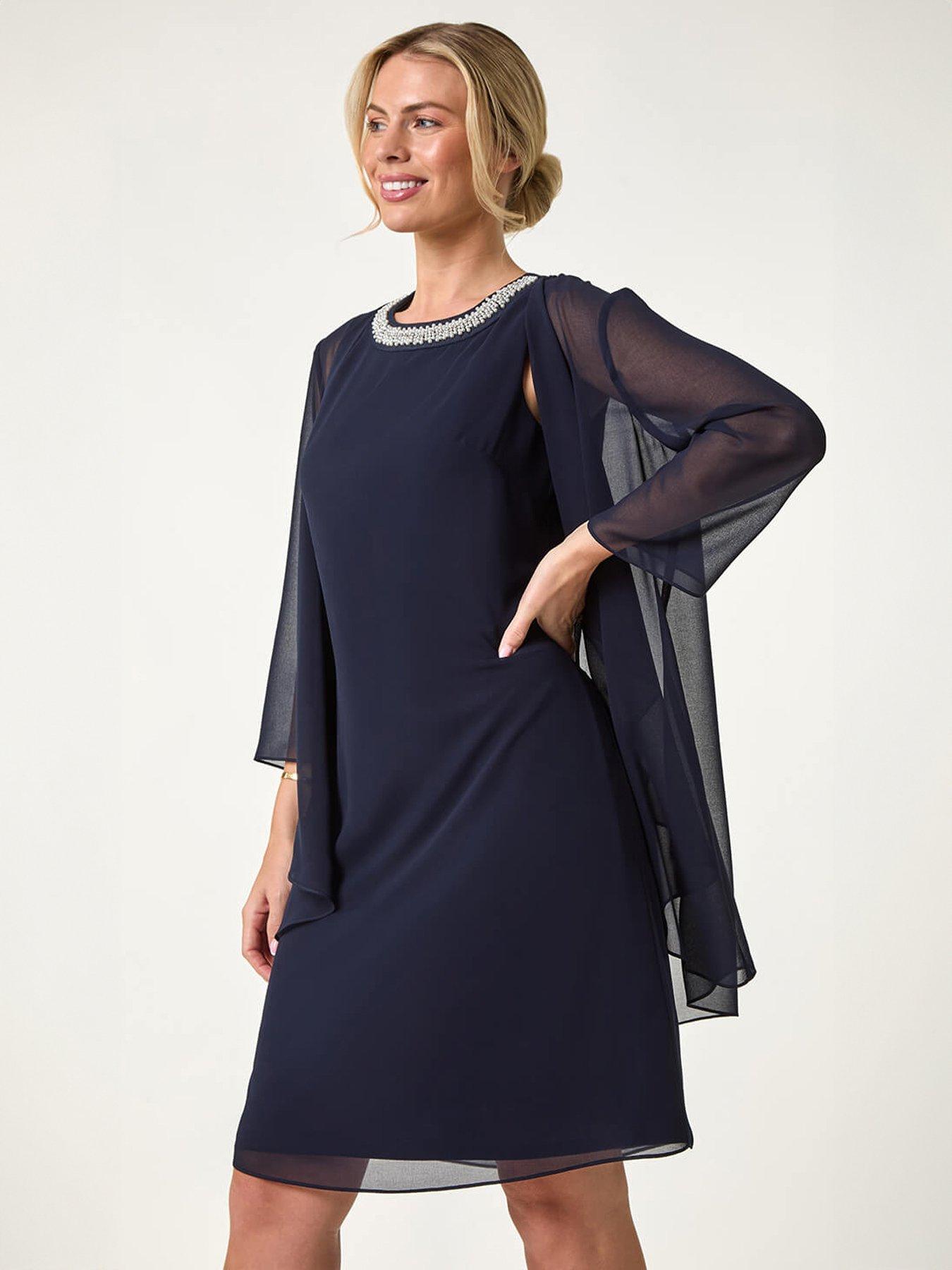roman-petite-2-in-1-neck-trim-shift-dressoutfit