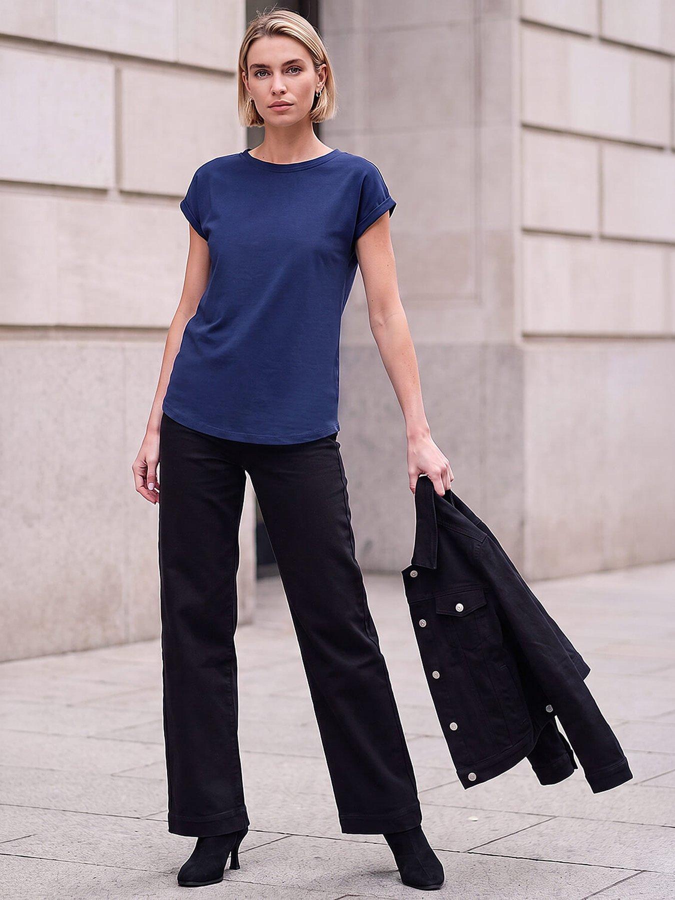 Roman Plain Stretch Cotton Jersey T-shirt