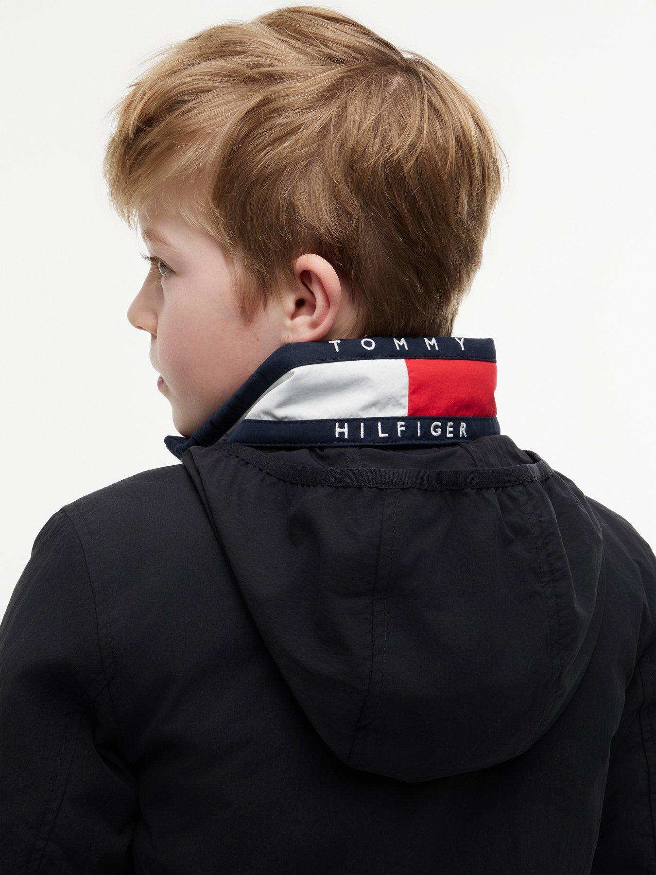 Image 4 of 6 of Tommy Hilfiger Boys Heritage Essential Padded Jacket - Black