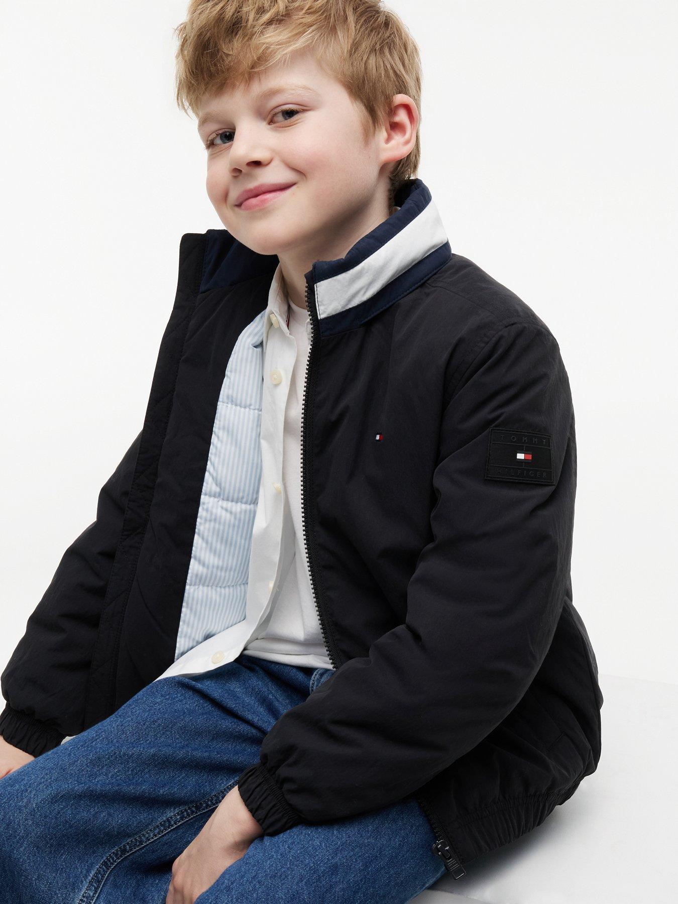 Image 5 of 6 of Tommy Hilfiger Boys Heritage Essential Padded Jacket - Black