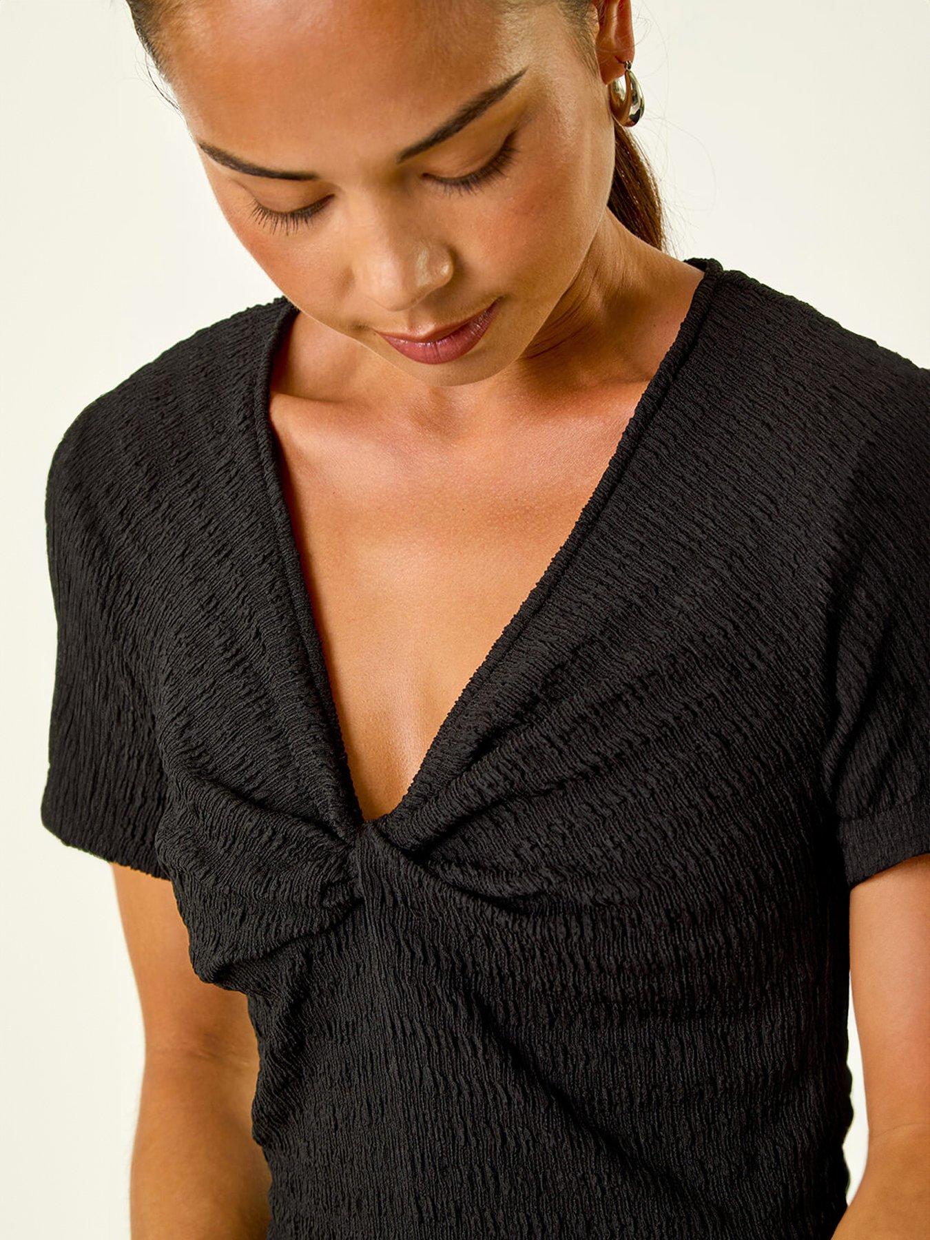 roman-petite-textured-twist-midi-dressdetail