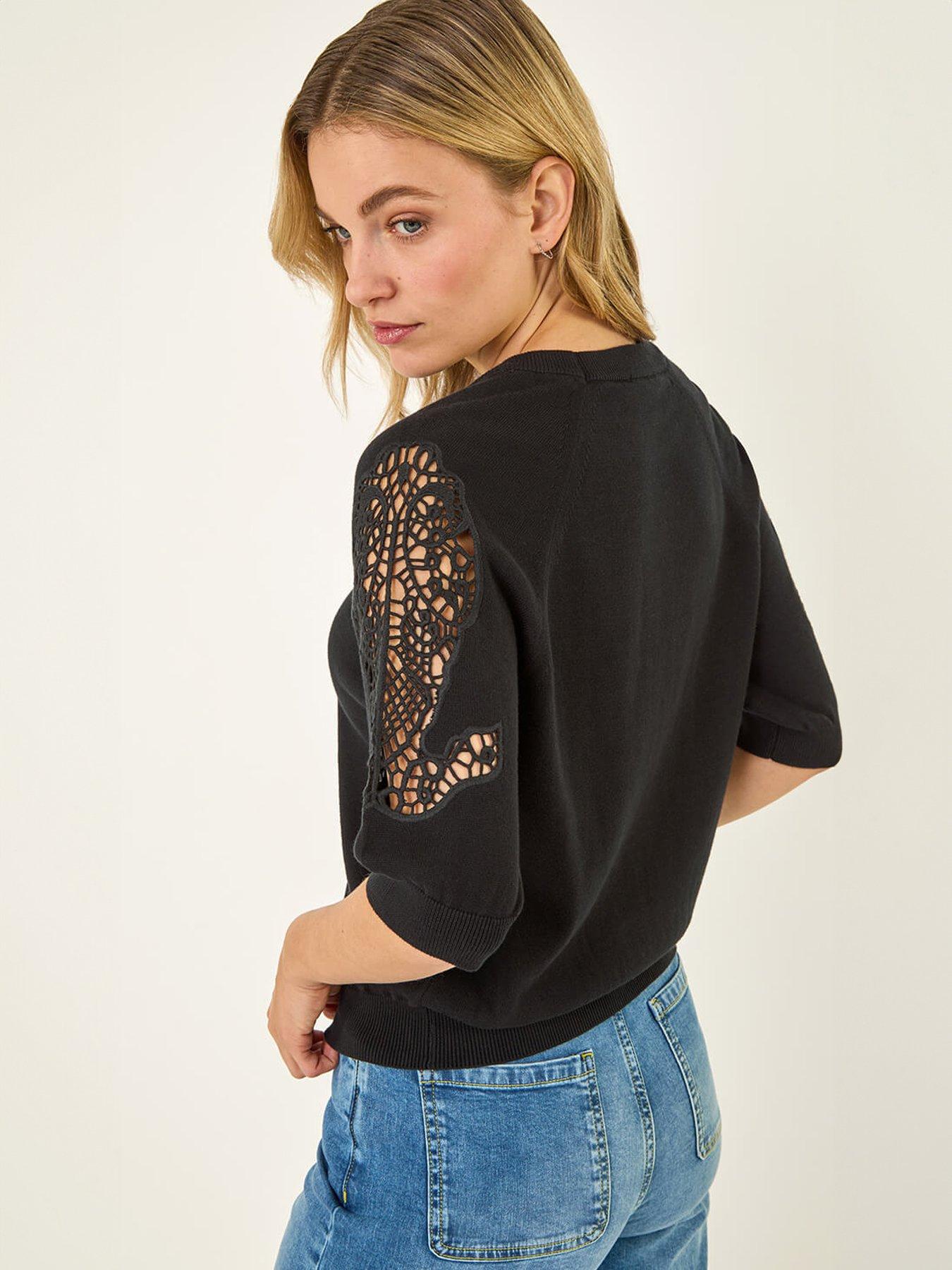 roman-dusk-crochet-sleeve-knit-topoutfit