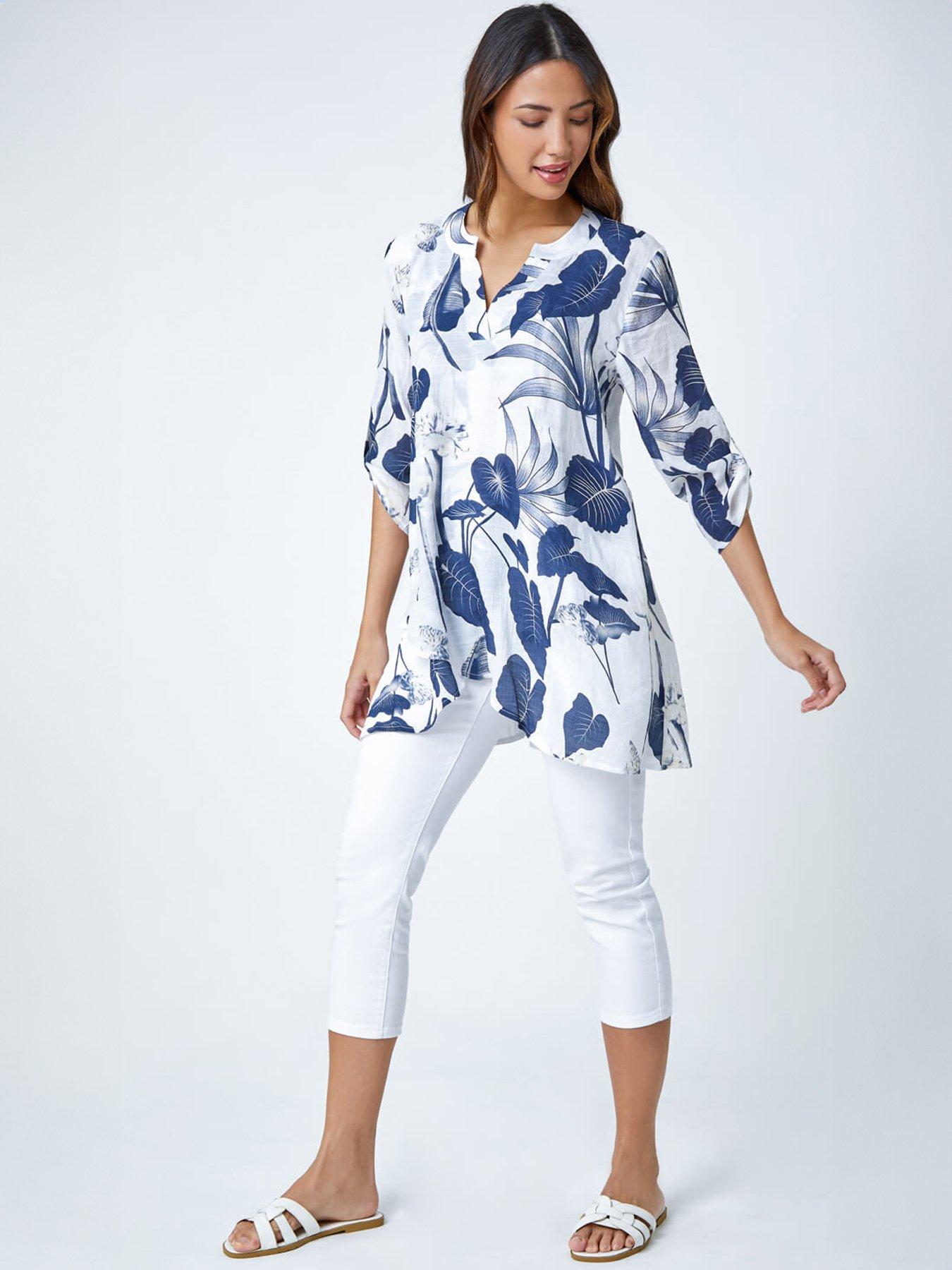 roman-palm-print-wrap-hem-tunic-topback