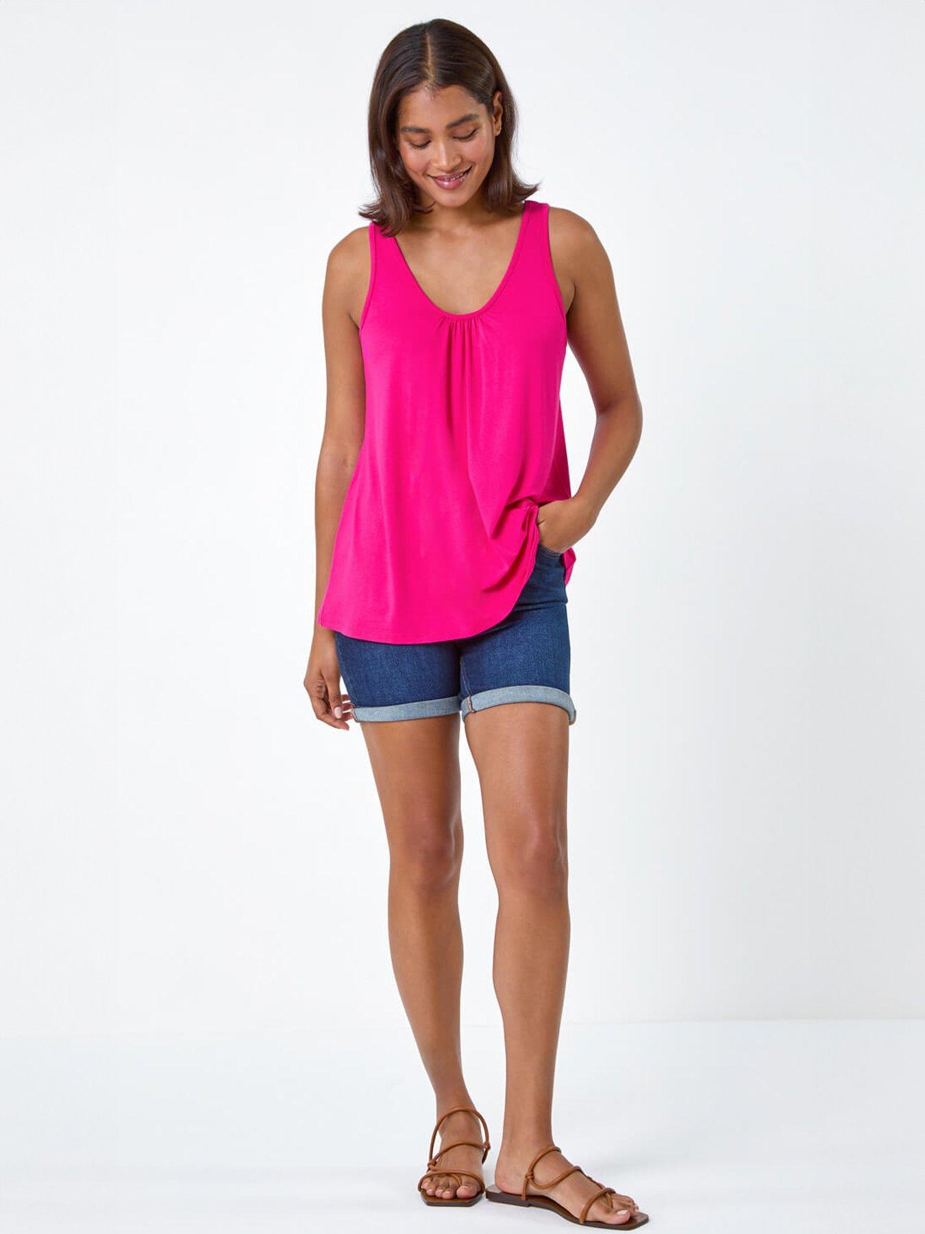roman-plain-v-neck-stretch-jersey-vest-topback