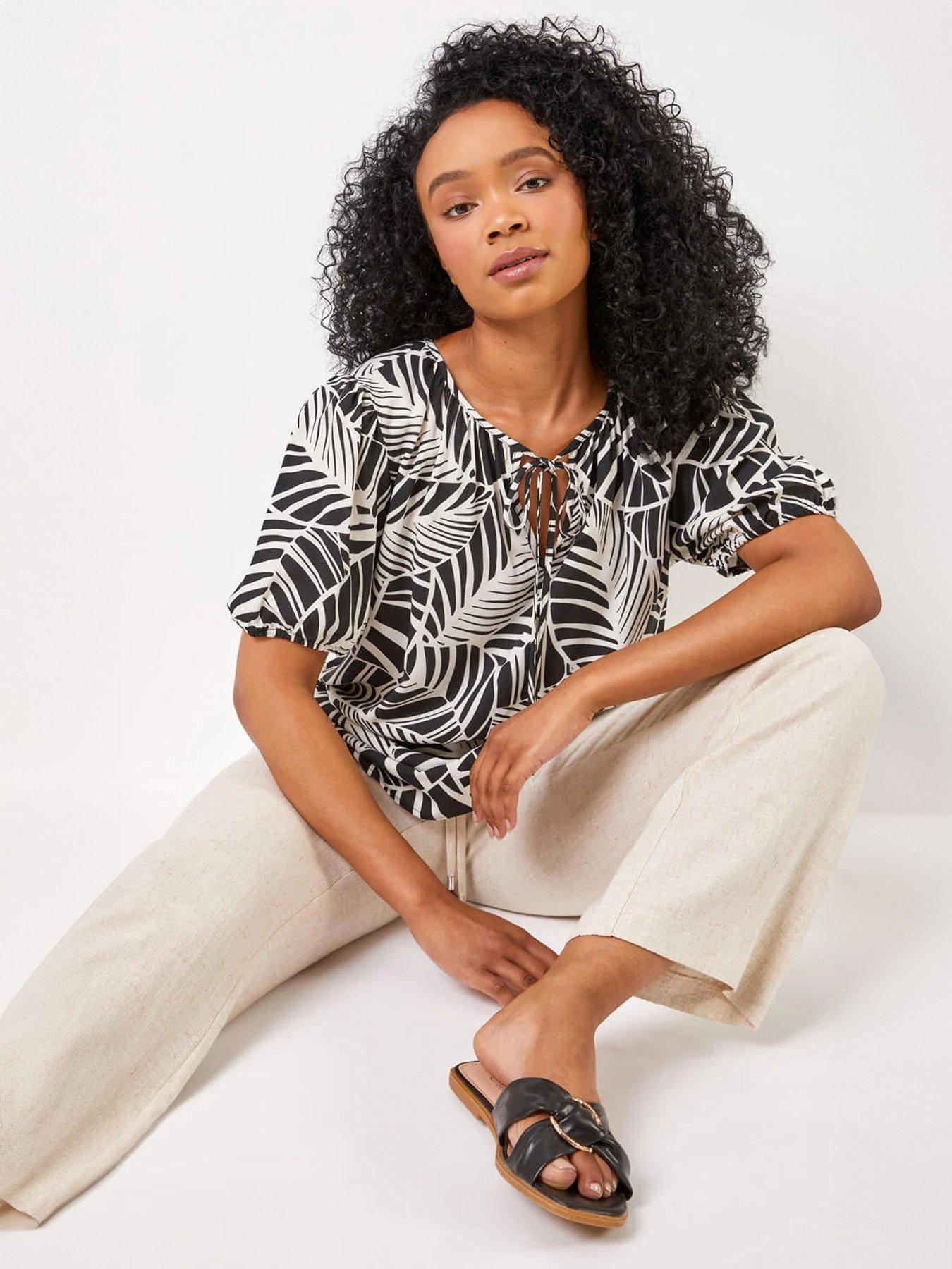 roman-petite-linen-mix-tie-front-trousersoutfit