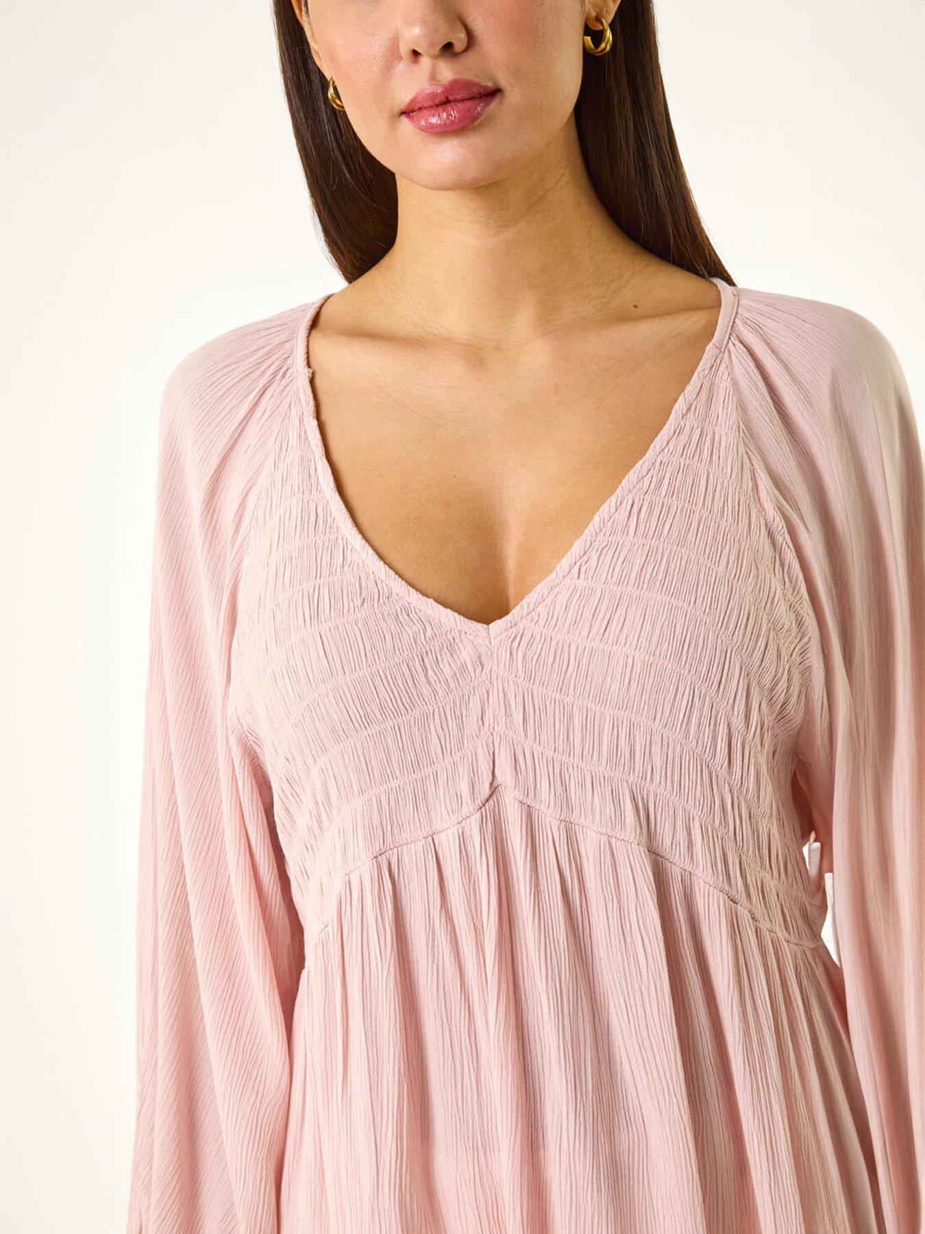Image 5 of 5 of Roman Shirred V-neck Top