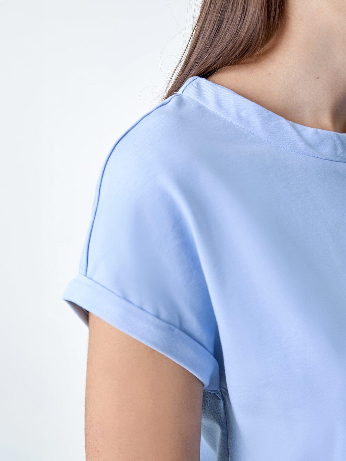 Image 5 of 5 of Roman Plain Stretch Cotton Jersey T-shirt