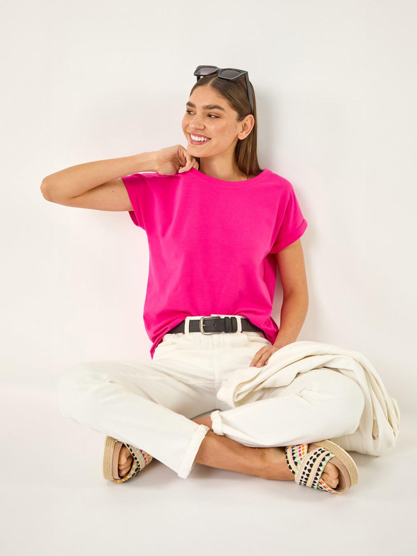 Image 4 of 5 of Roman Plain Stretch Cotton Jersey T-shirt