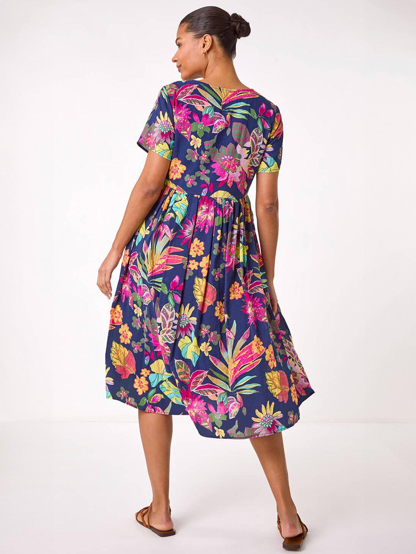 roman-floral-print-smock-midi-dressstillFront