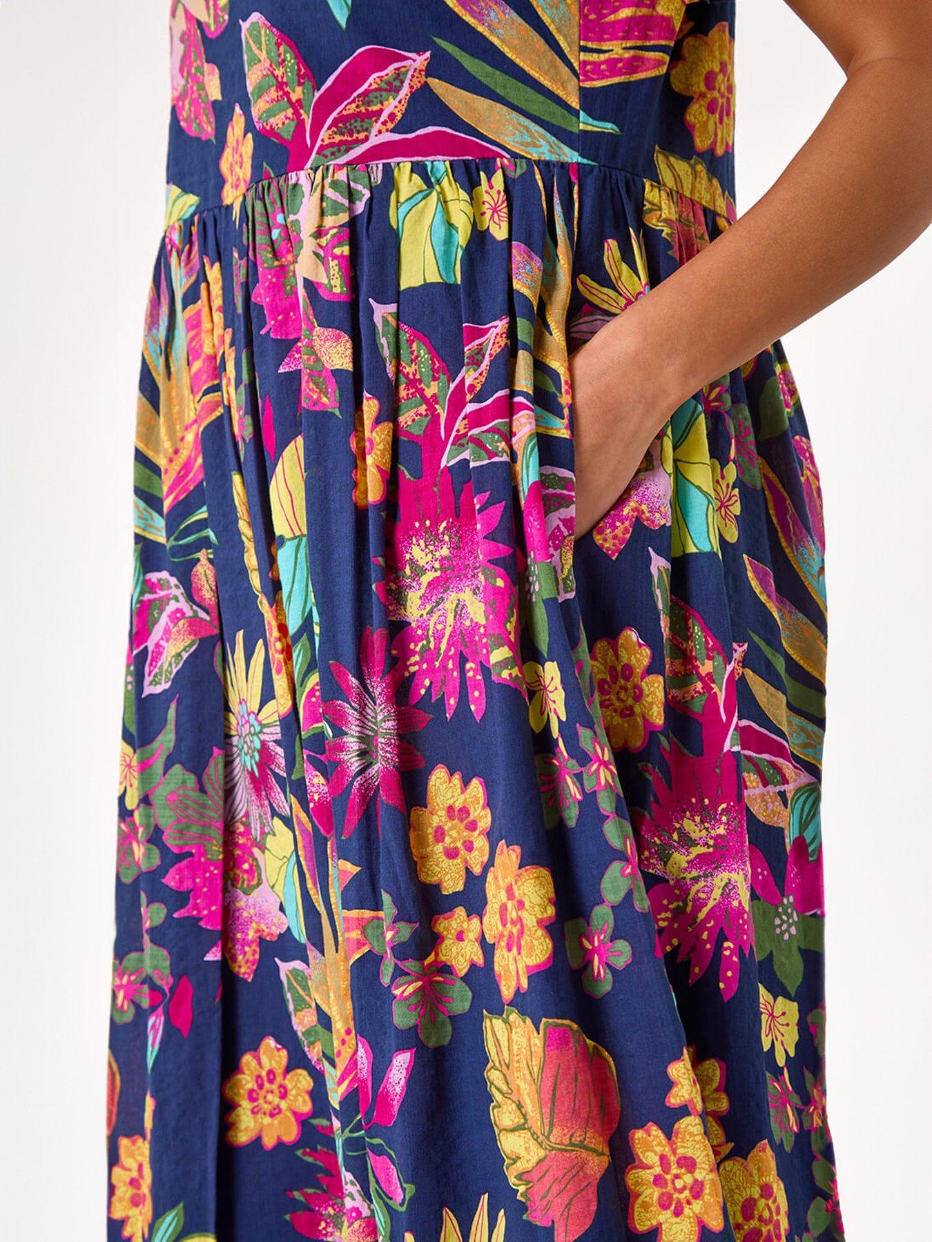 roman-floral-print-smock-midi-dressdetail