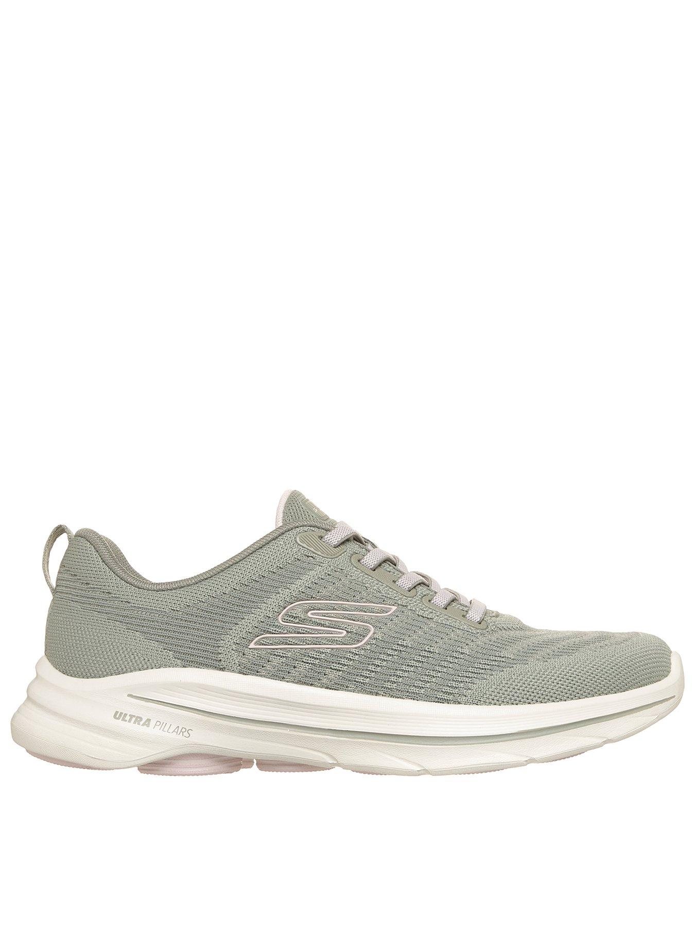 Skechers Go Walk 8 Britt Two Tone Engineered Knit Bungee - Olive in Green