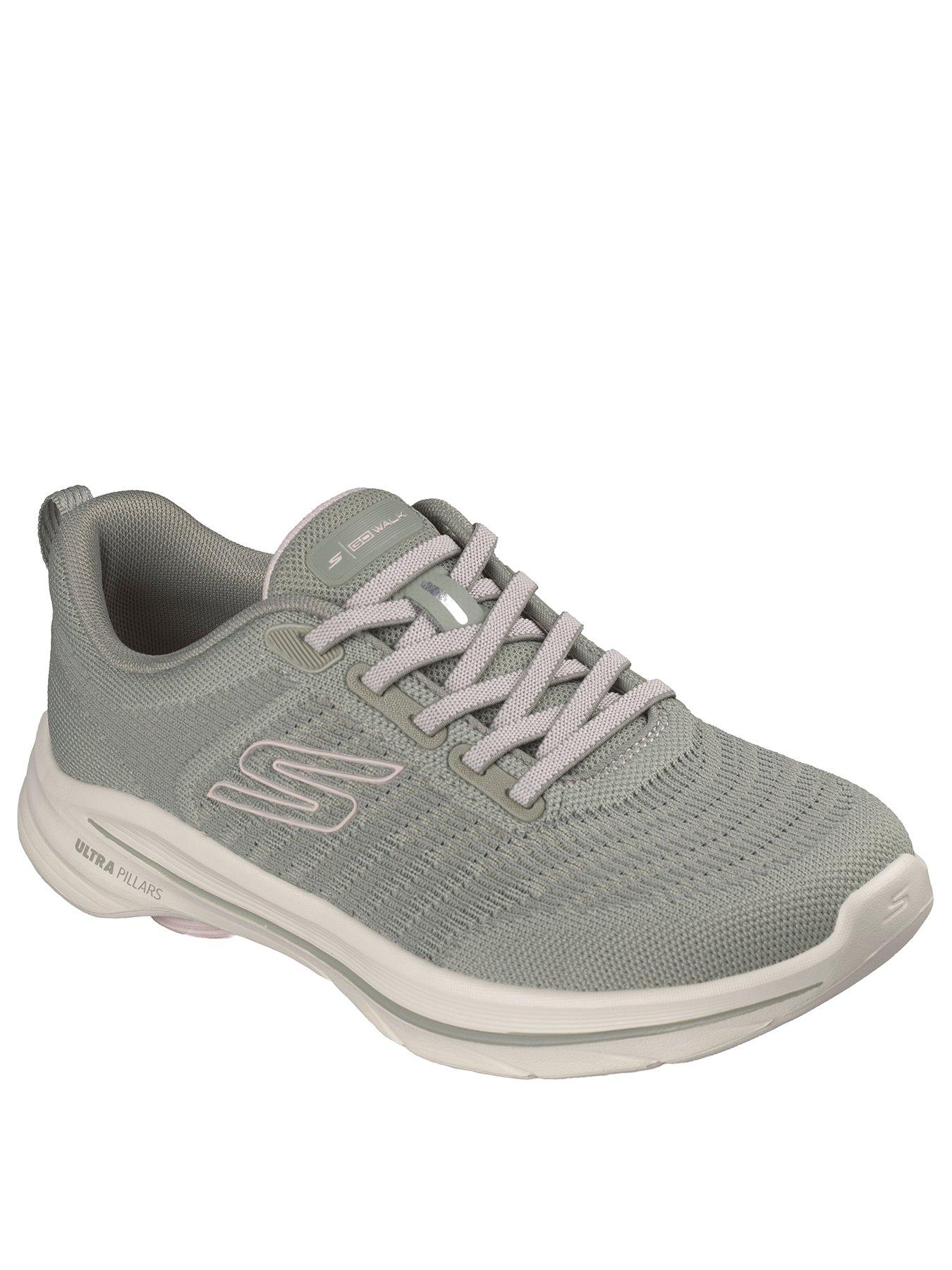 Image 2 of 6 of Skechers Go Walk 8 Britt Two Tone Engineered Knit Bungee - Olive