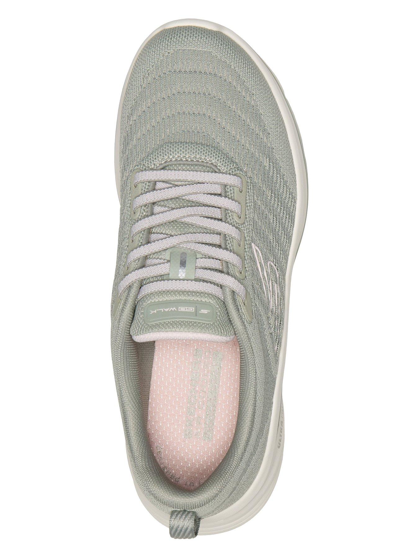 Image 3 of 6 of Skechers Go Walk 8 Britt Two Tone Engineered Knit Bungee - Olive
