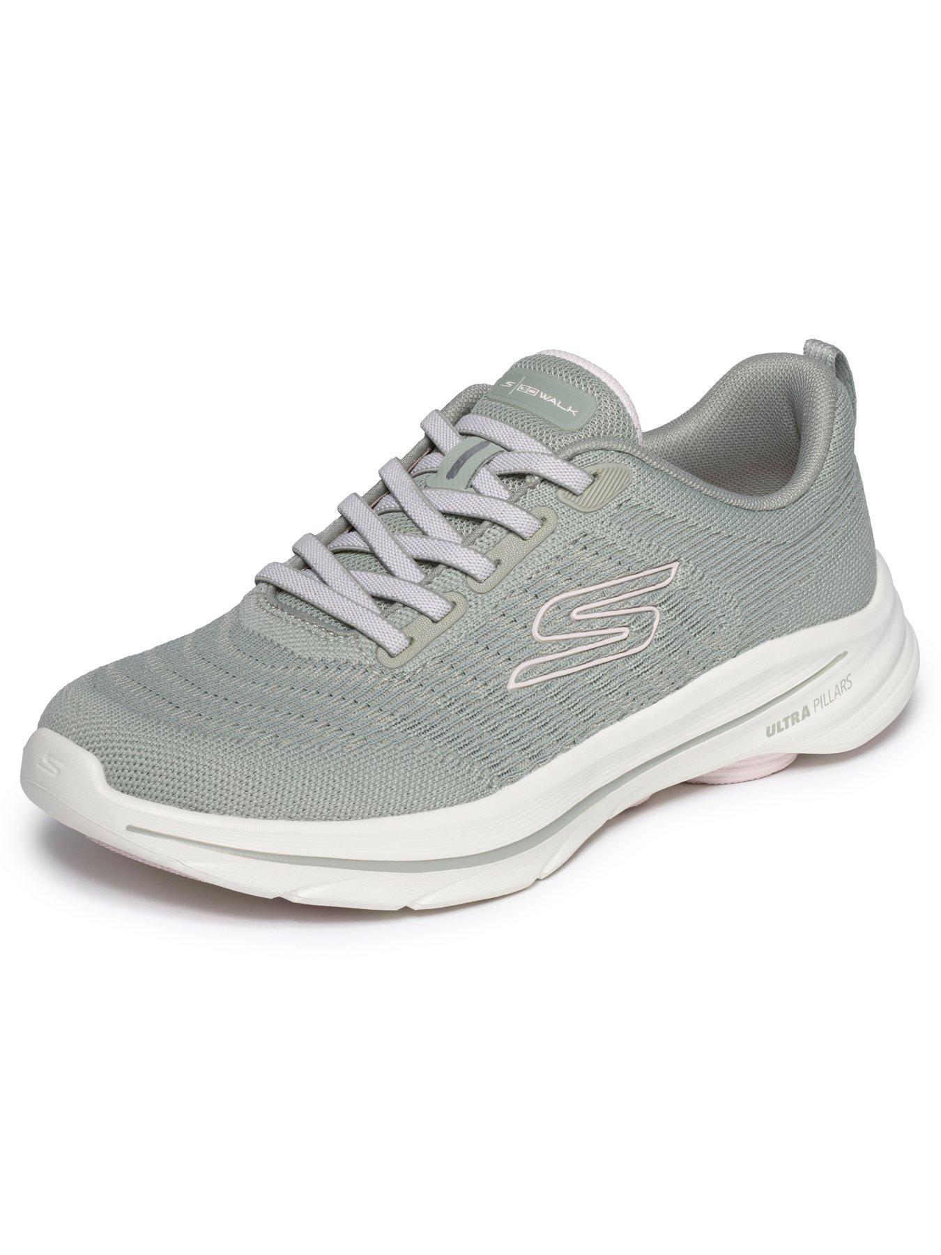 Image 5 of 6 of Skechers Go Walk 8 Britt Two Tone Engineered Knit Bungee - Olive