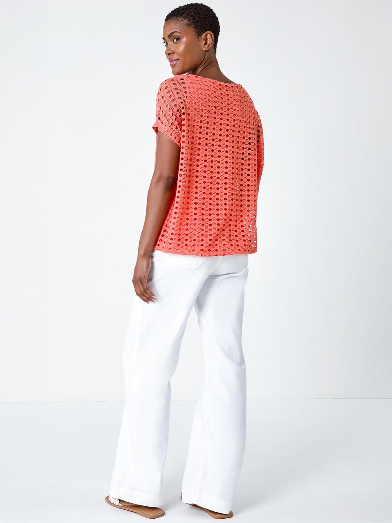 Image 2 of 5 of Roman Cut Out Detail Stretch Top