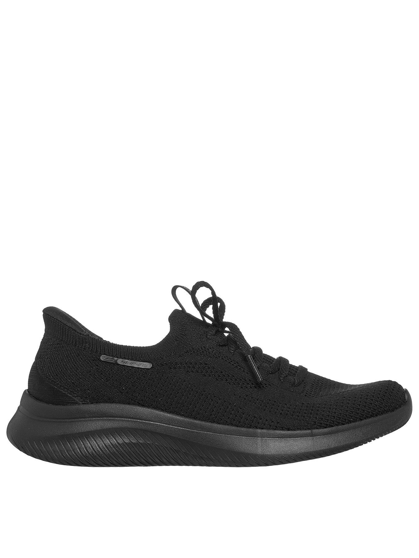 Skechers Ultra Flex 4.0 Engineered Ultra Stretch Knit Slip-ins - Black