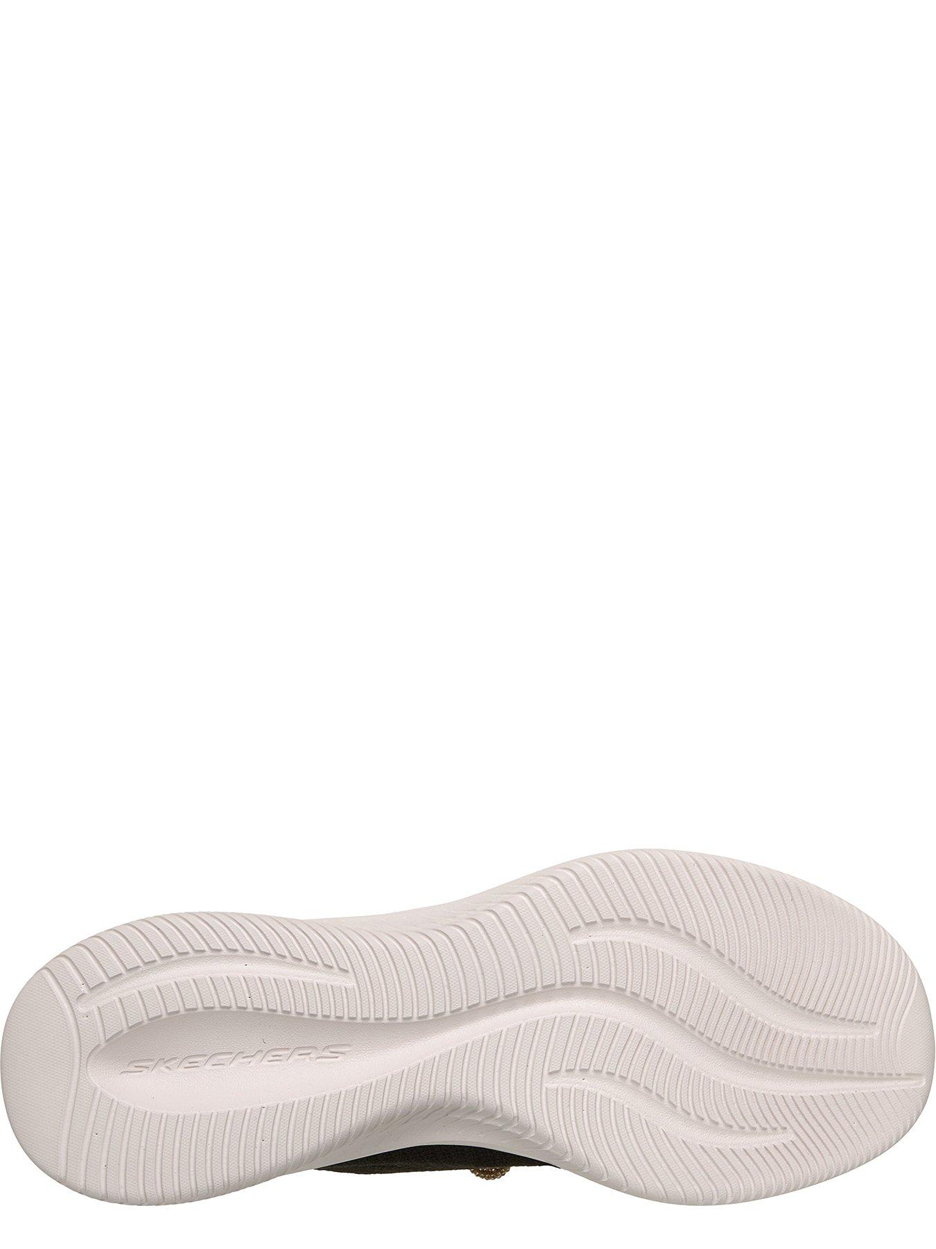 Image 4 of 6 of Skechers Ultra Flex 4.0 Cosmic Diamonds Engineered Stretch Knit Rhinestone Bow Slip-ins - Black