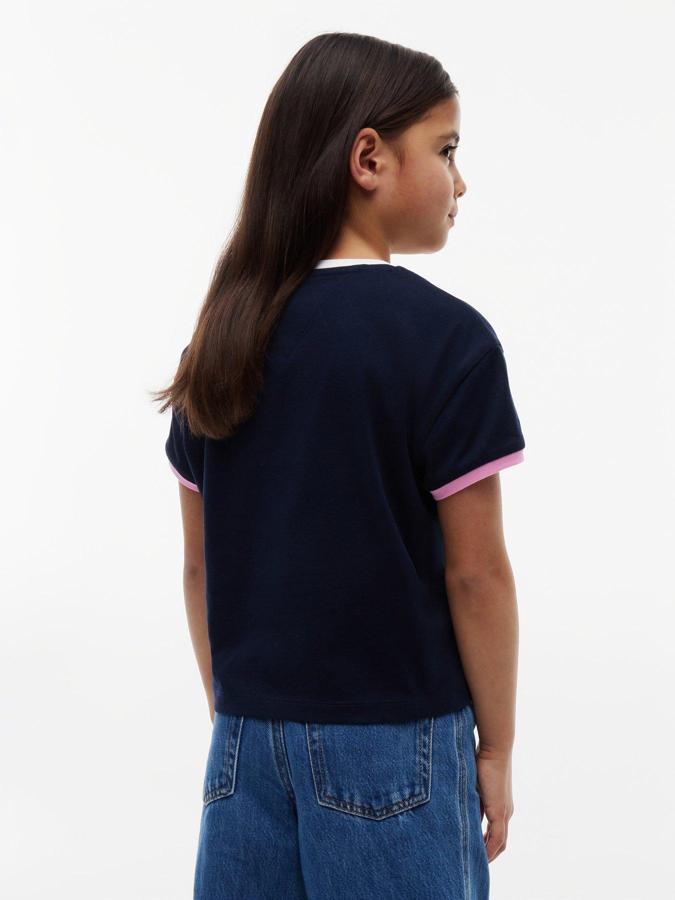 Image 2 of 5 of Tommy Hilfiger Crest Relaxed T-Shirt - Dark Night Navy