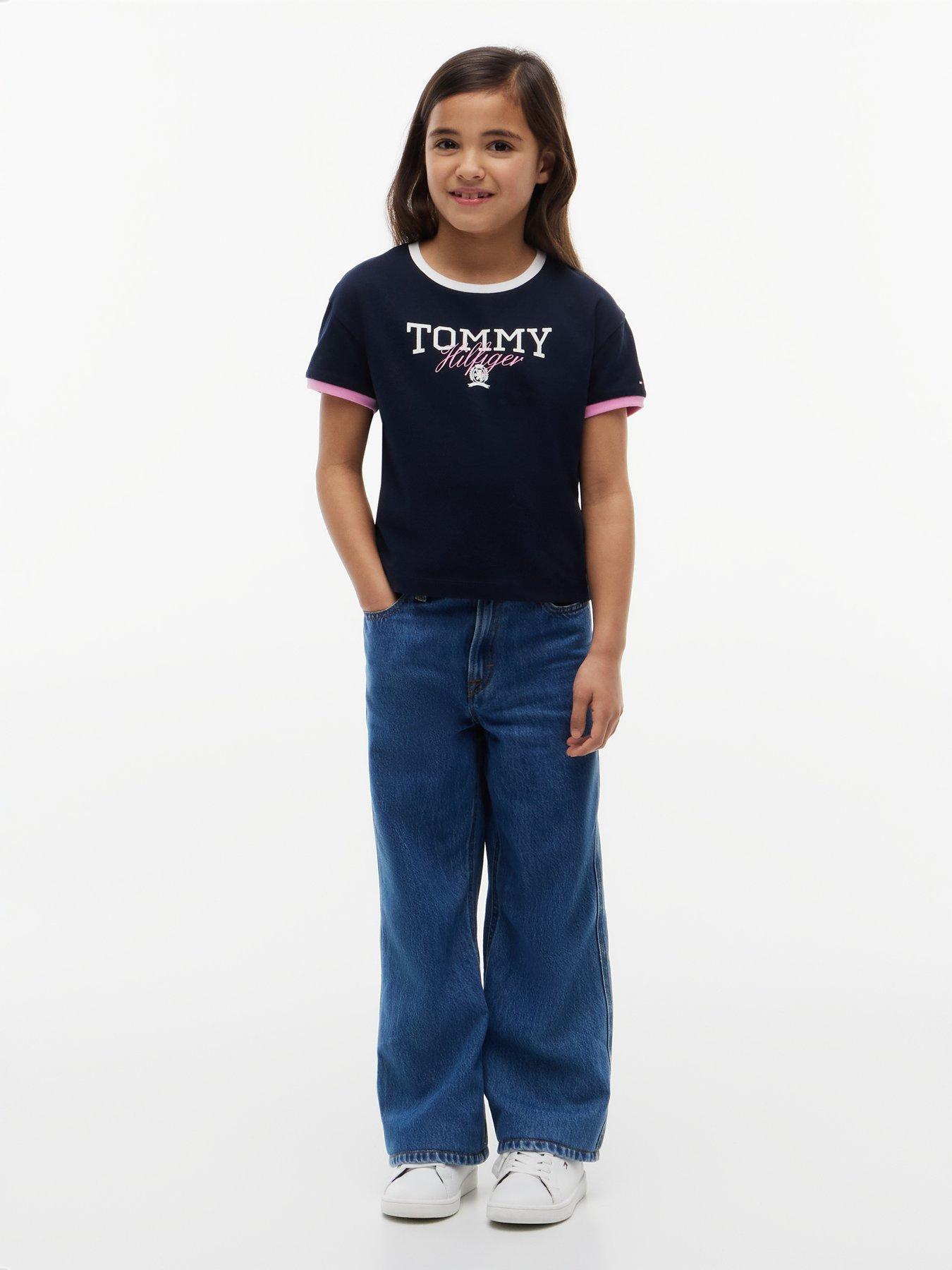 Image 3 of 5 of Tommy Hilfiger Crest Relaxed T-Shirt - Dark Night Navy