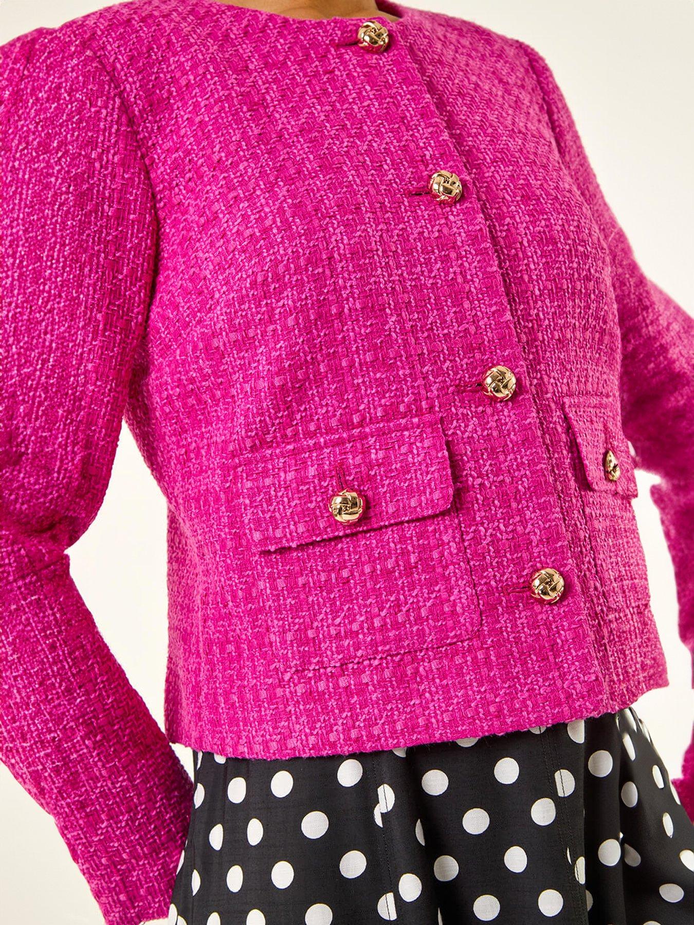 roman-collarless-buttoned-boucle-jacketdetail