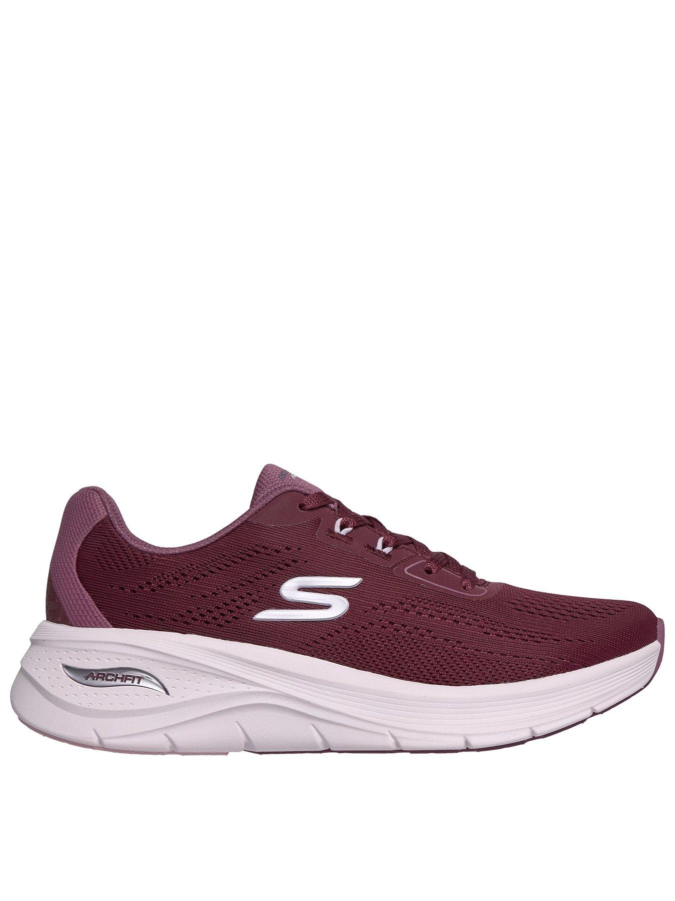 Skechers Women's Slip-ins Arch Fit 3.0 Engineered Mesh Lace-Up Trainers - Burgundy