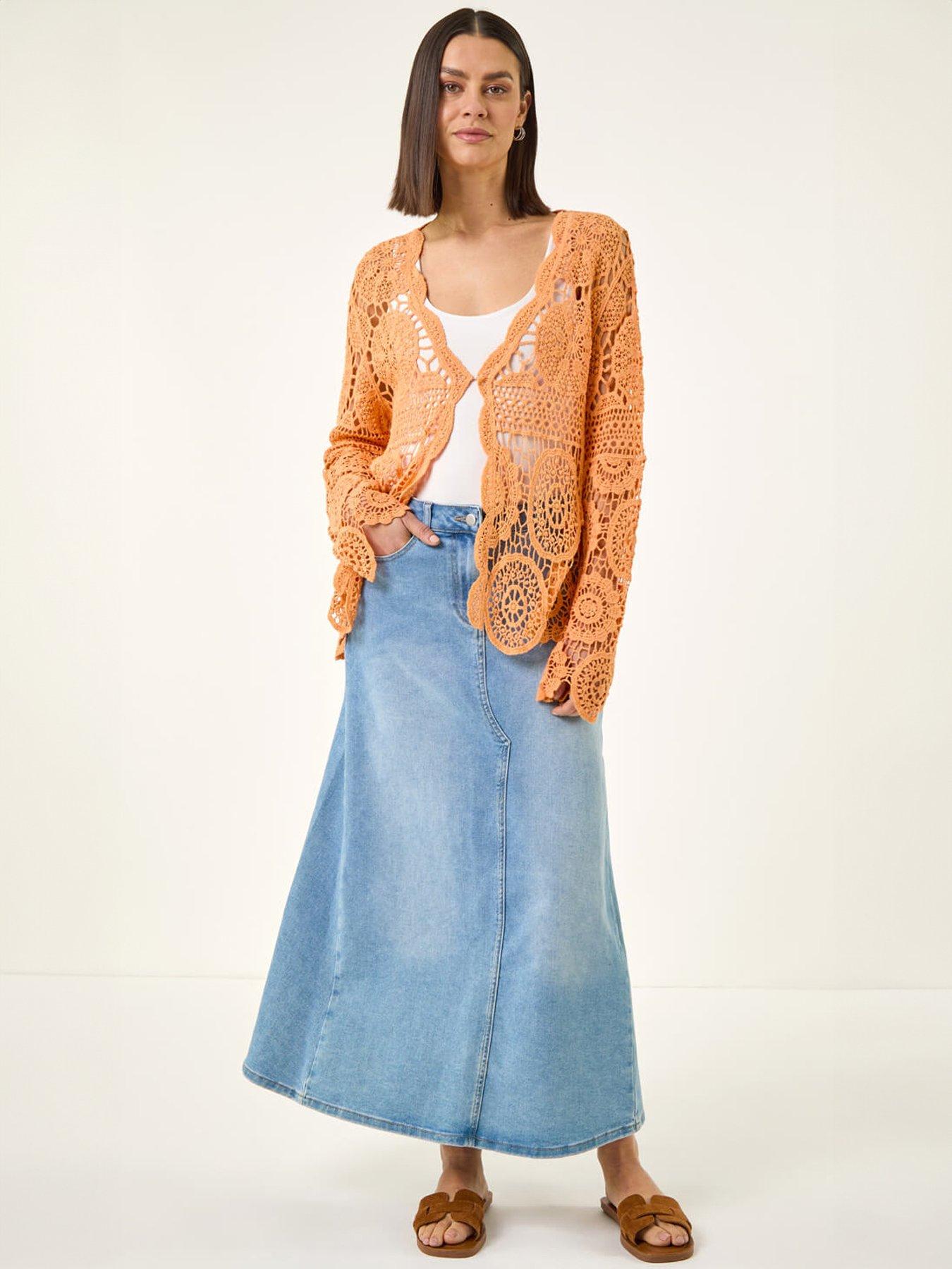 Image 3 of 5 of Roman Crochet Knit Cardigan